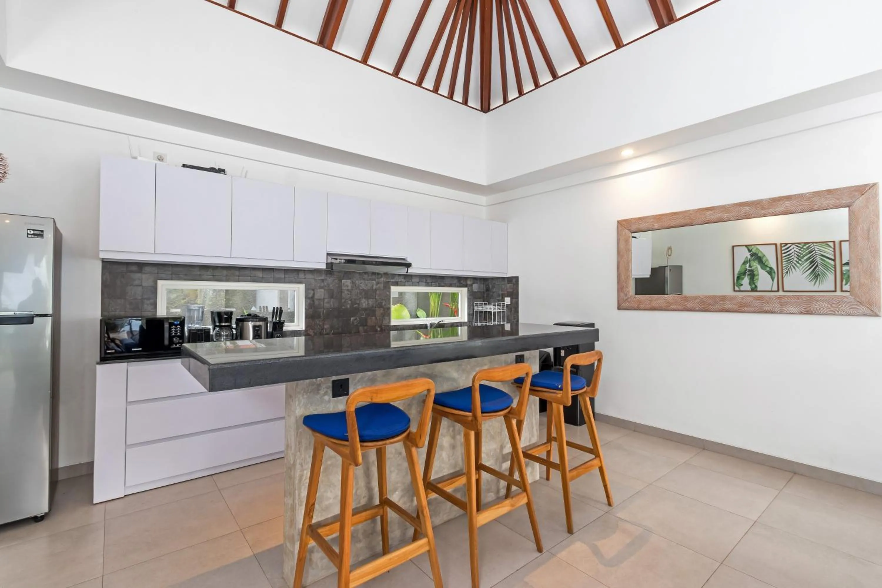 kitchen in Villa Hiburan 2 by Villa Finder