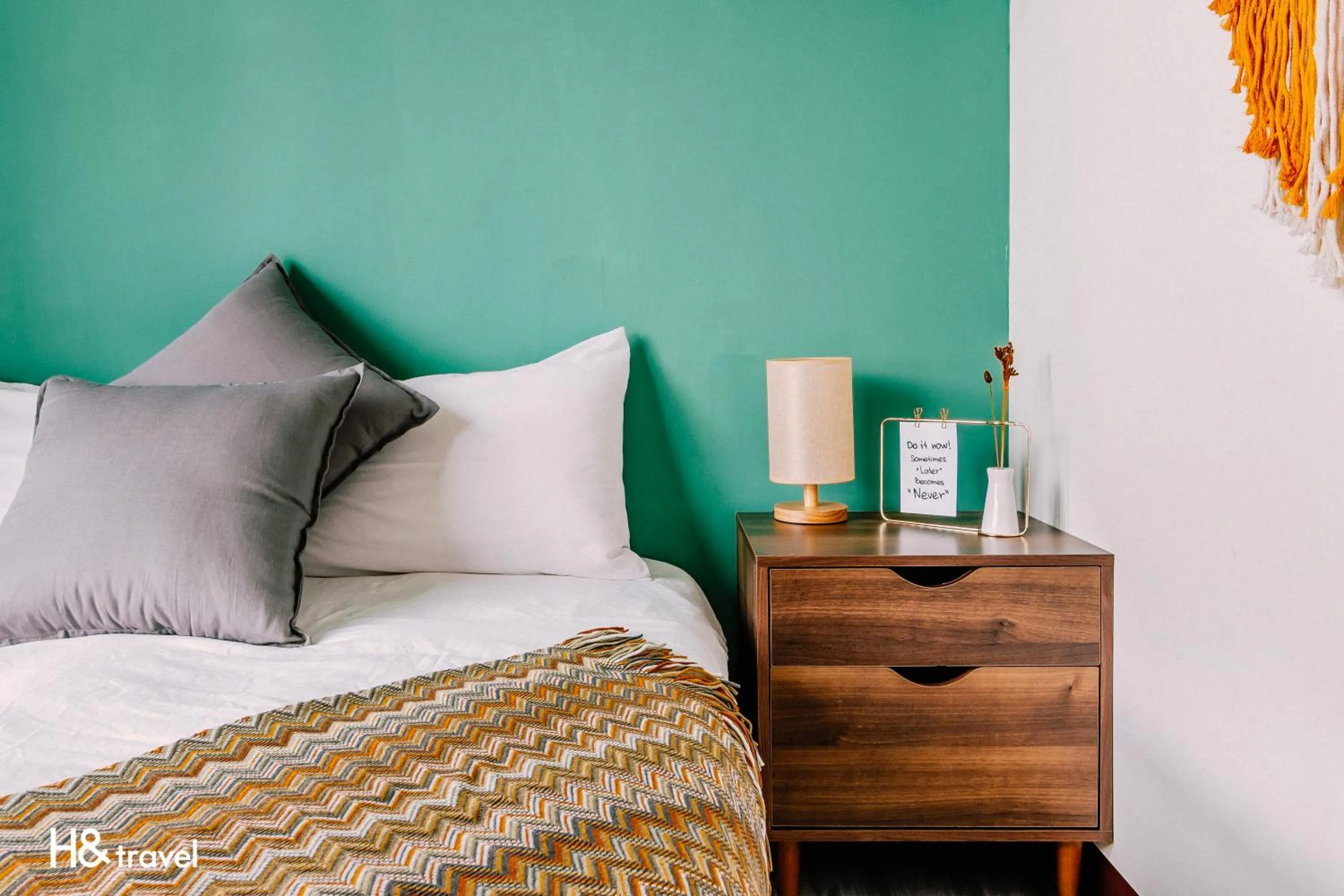 On site, Bed in Tainan Haian Art Apartment