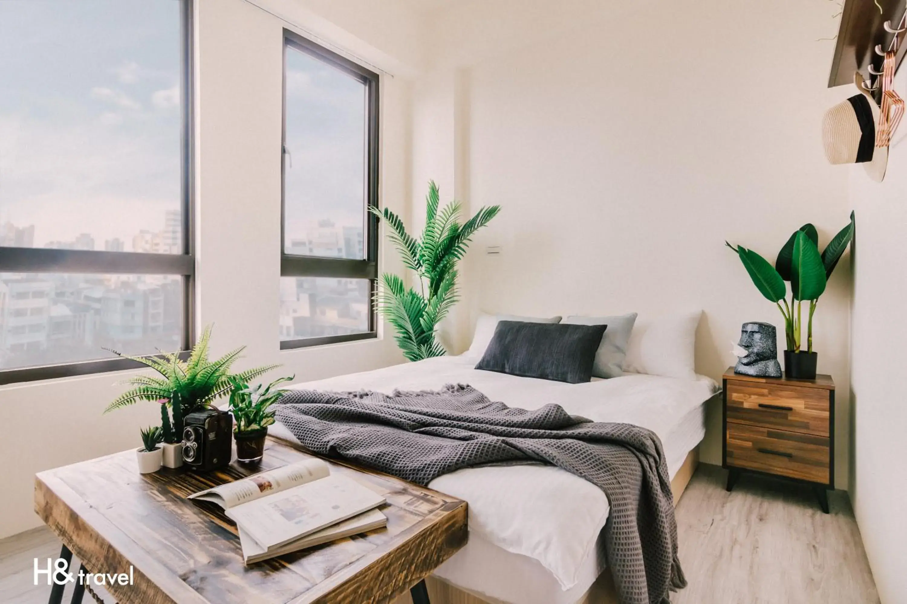 On site, Bed in Tainan Haian Art Apartment On site, Bed in Tainan Haian Art Apartment