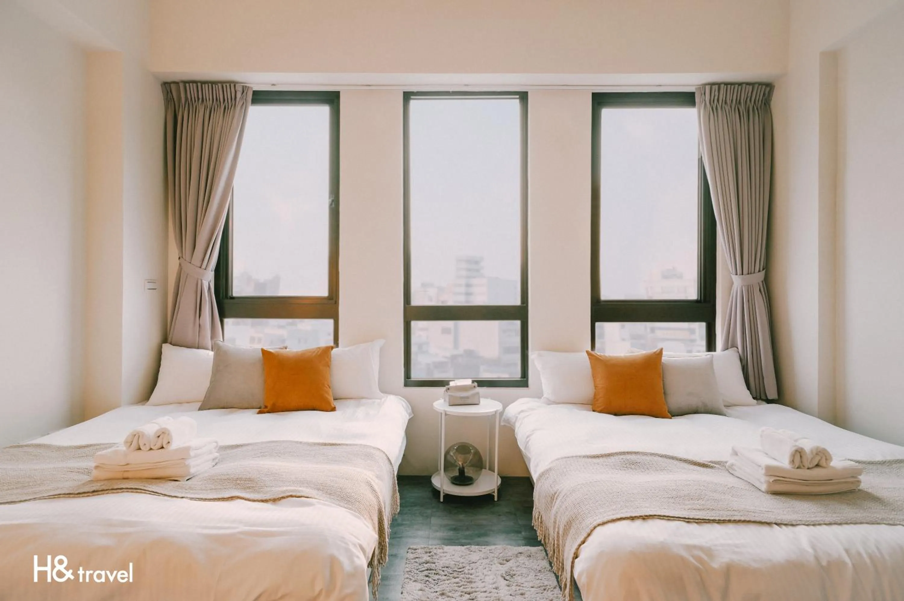 On site, Bed in Tainan Haian Art Apartment