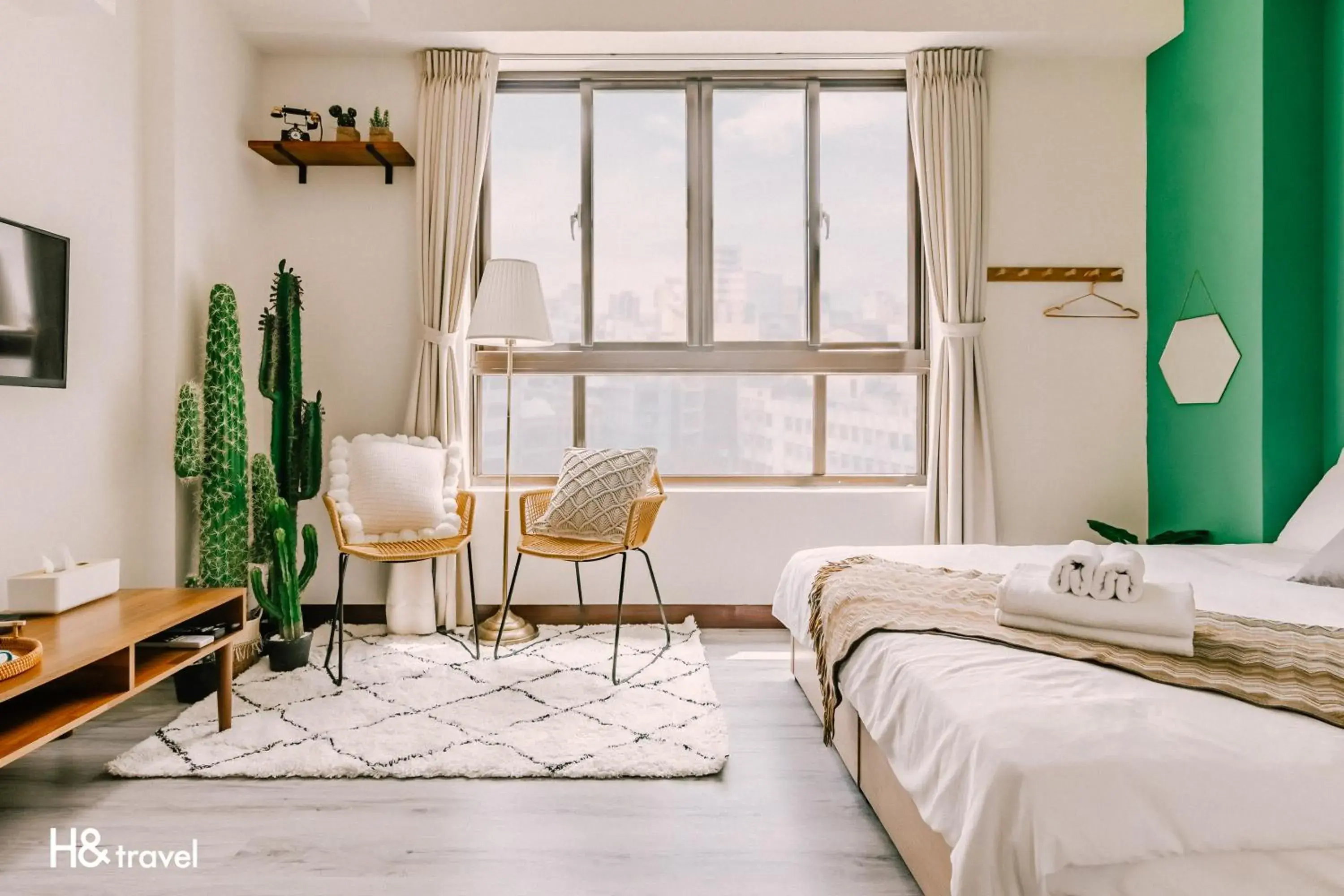 On site, Bed in Tainan Haian Art Apartment On site, Bed in Tainan Haian Art Apartment