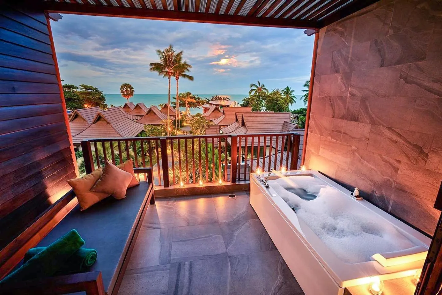 Balcony/Terrace in Khanom Beach Resort And Spa