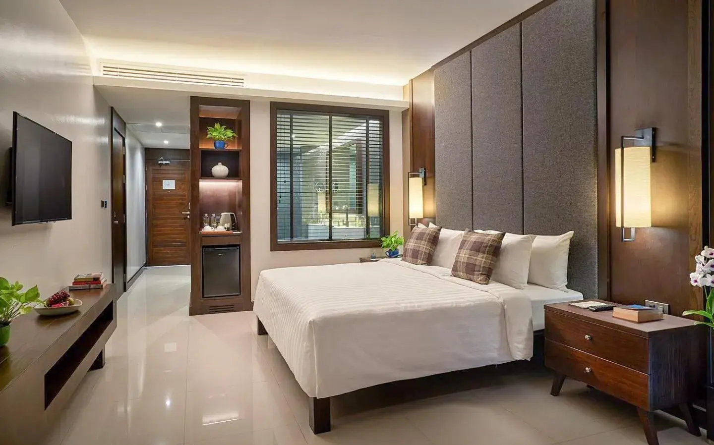 Bed in Khanom Beach Resort And Spa Bed in Khanom Beach Resort And Spa