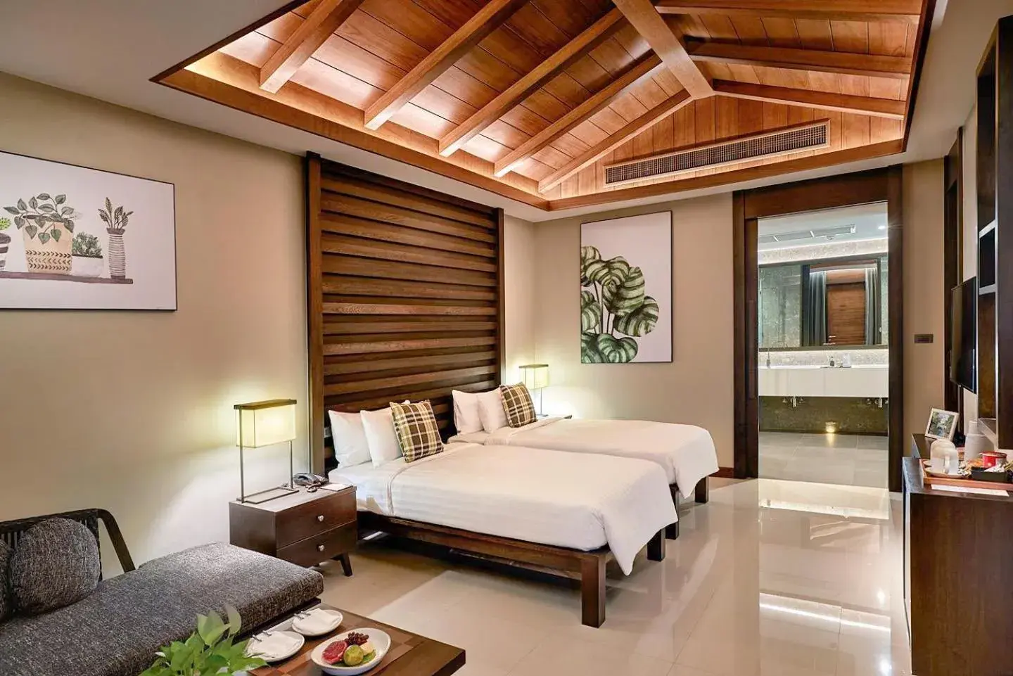 Bed in Khanom Beach Resort And Spa Bed in Khanom Beach Resort And Spa