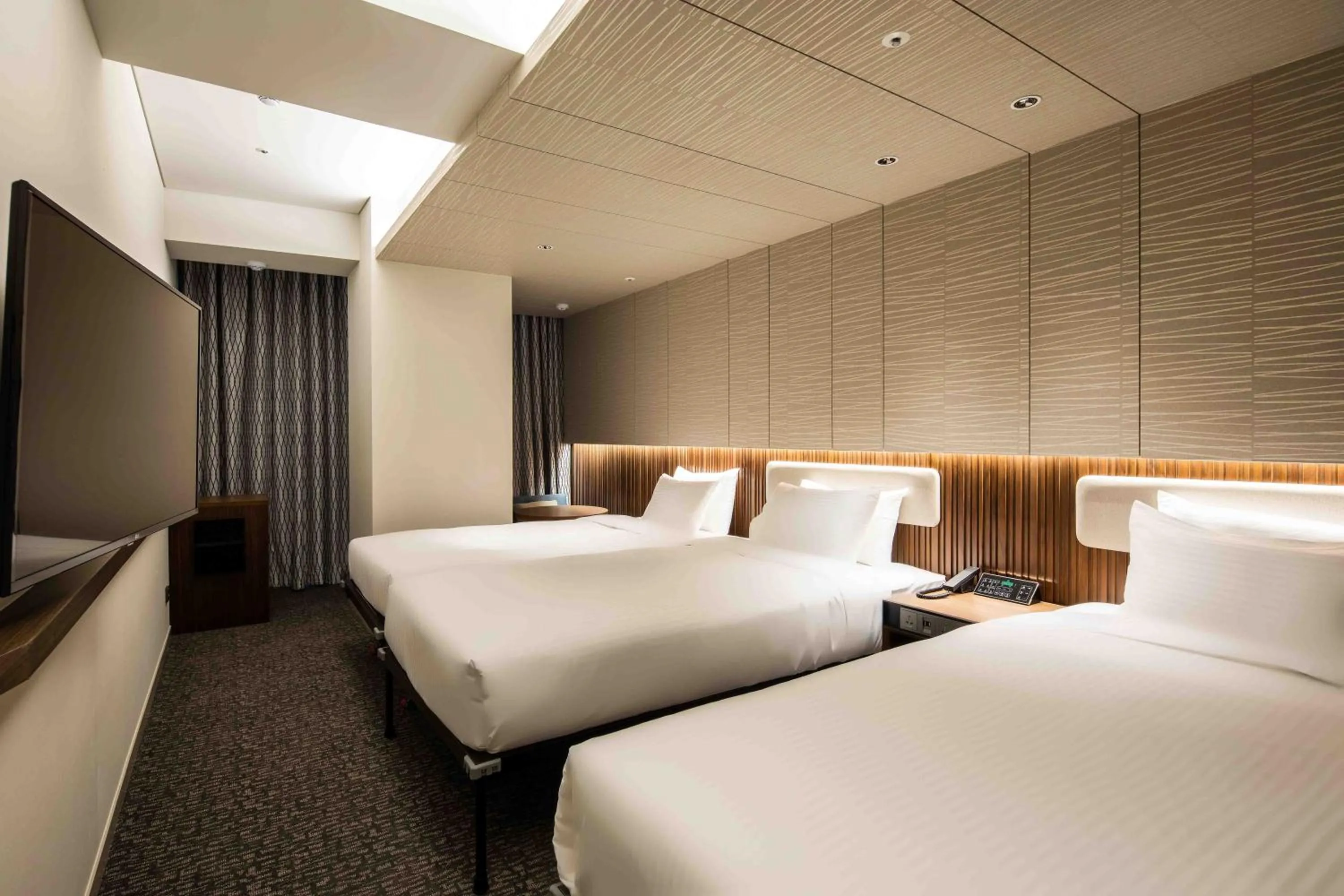 Decorative detail, Bed in Sotetsu Fresa Inn Seoul Myeong-dong