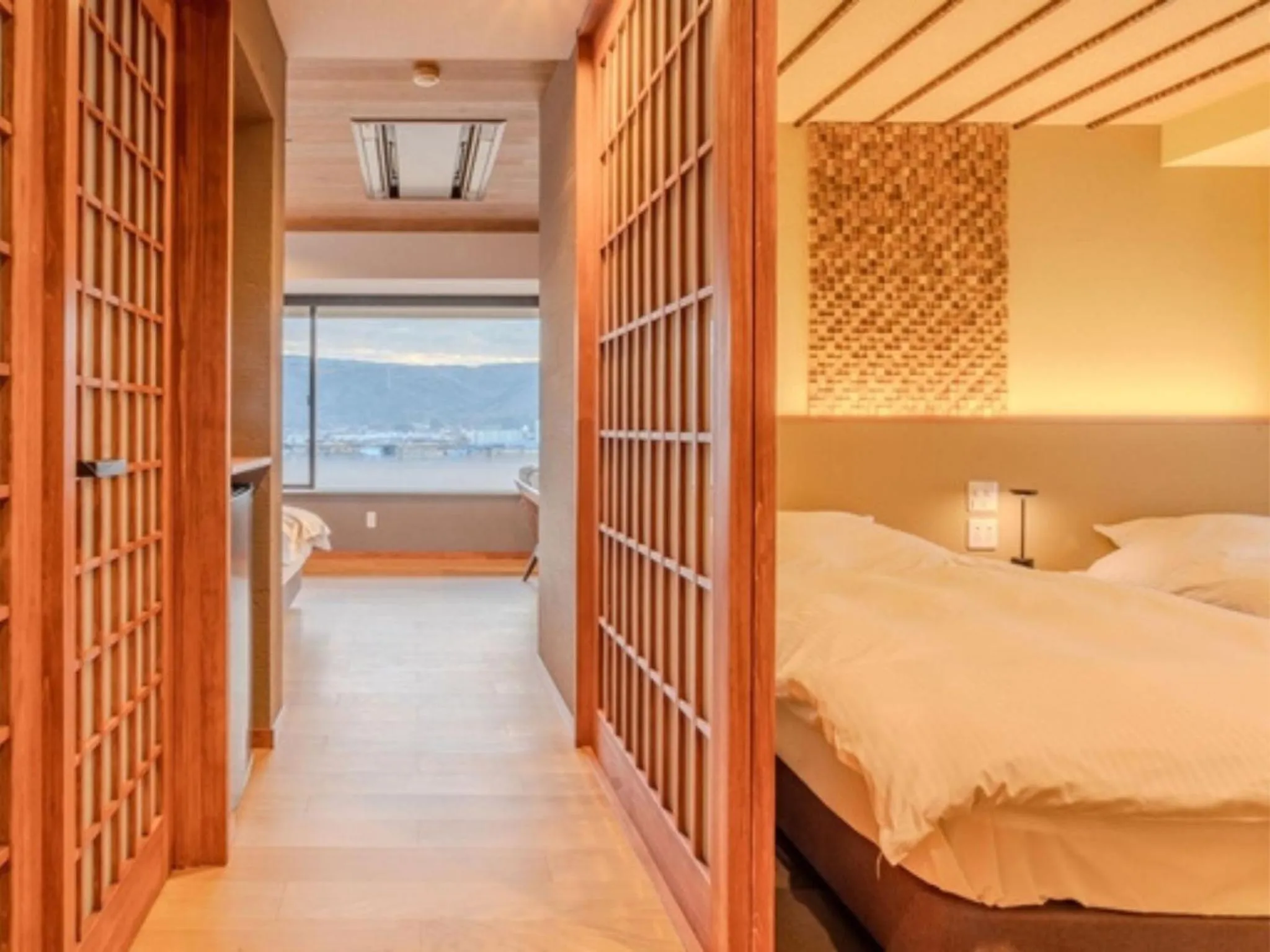 Photo of the whole room, Bed in Fugaku Hanabusa