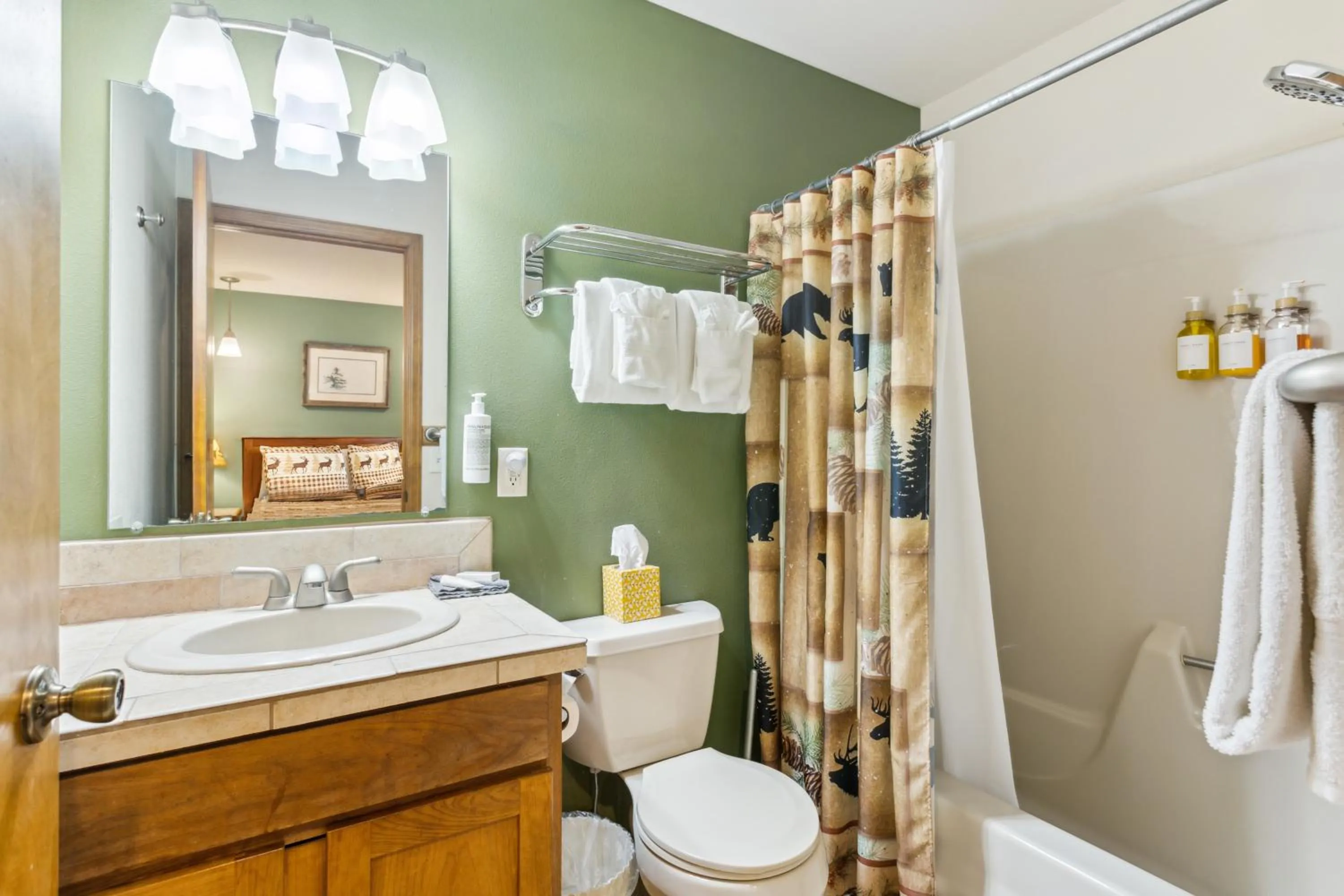 Bathroom in Ponderosa Lodge