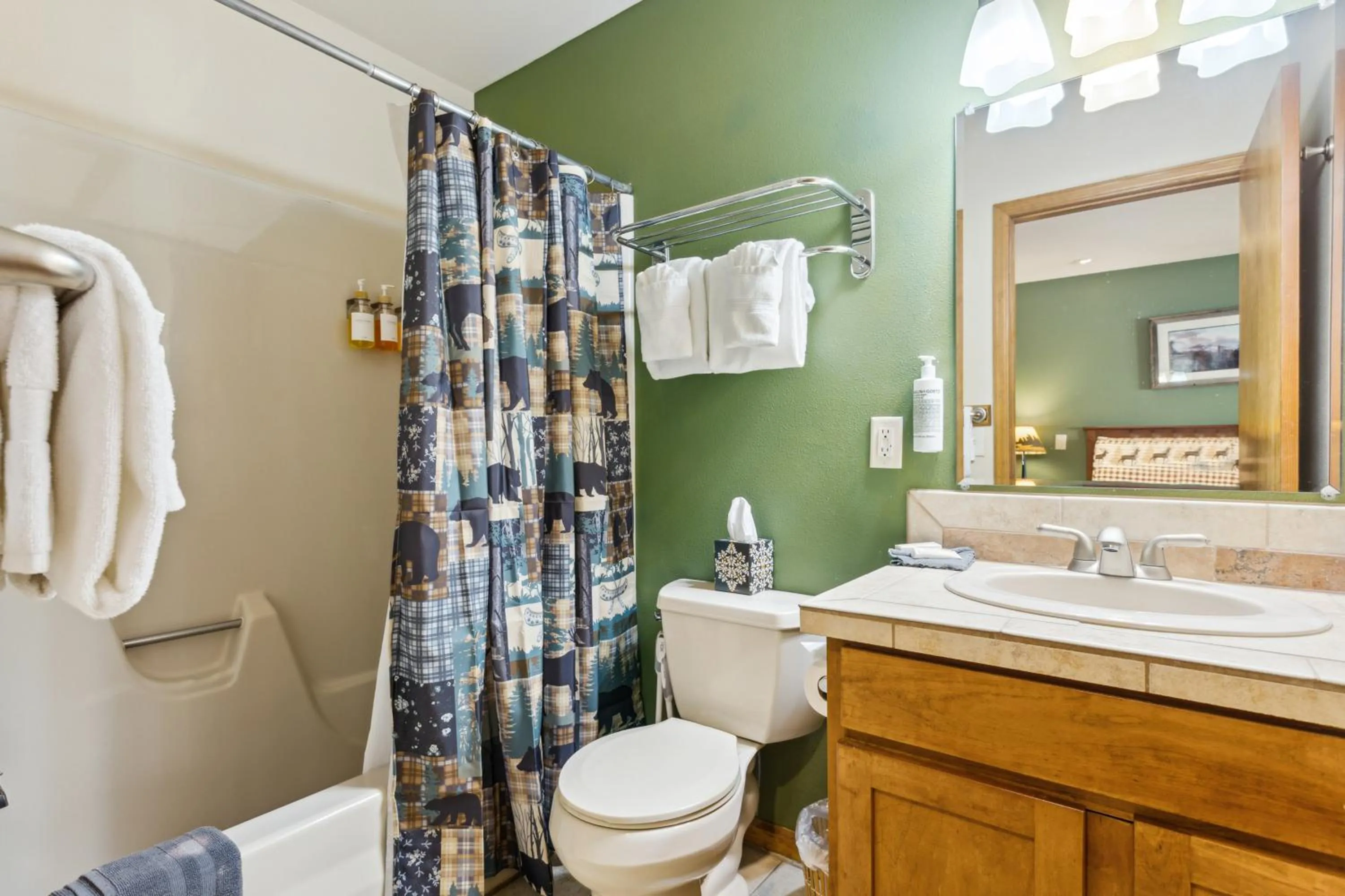 Bathroom in Ponderosa Lodge