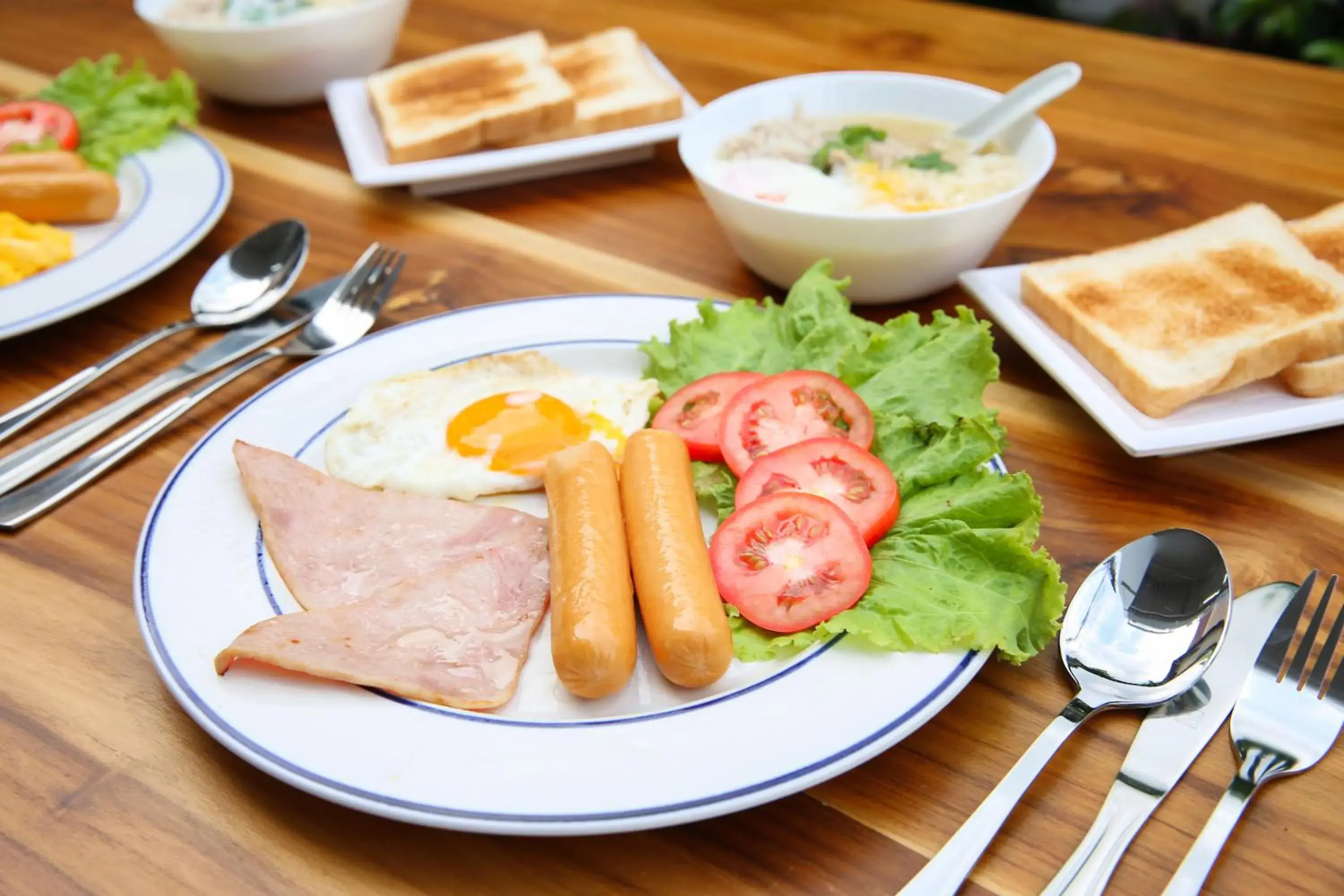 Food close-up in Lucky panda Hotel Food close-up in Lucky panda Hotel