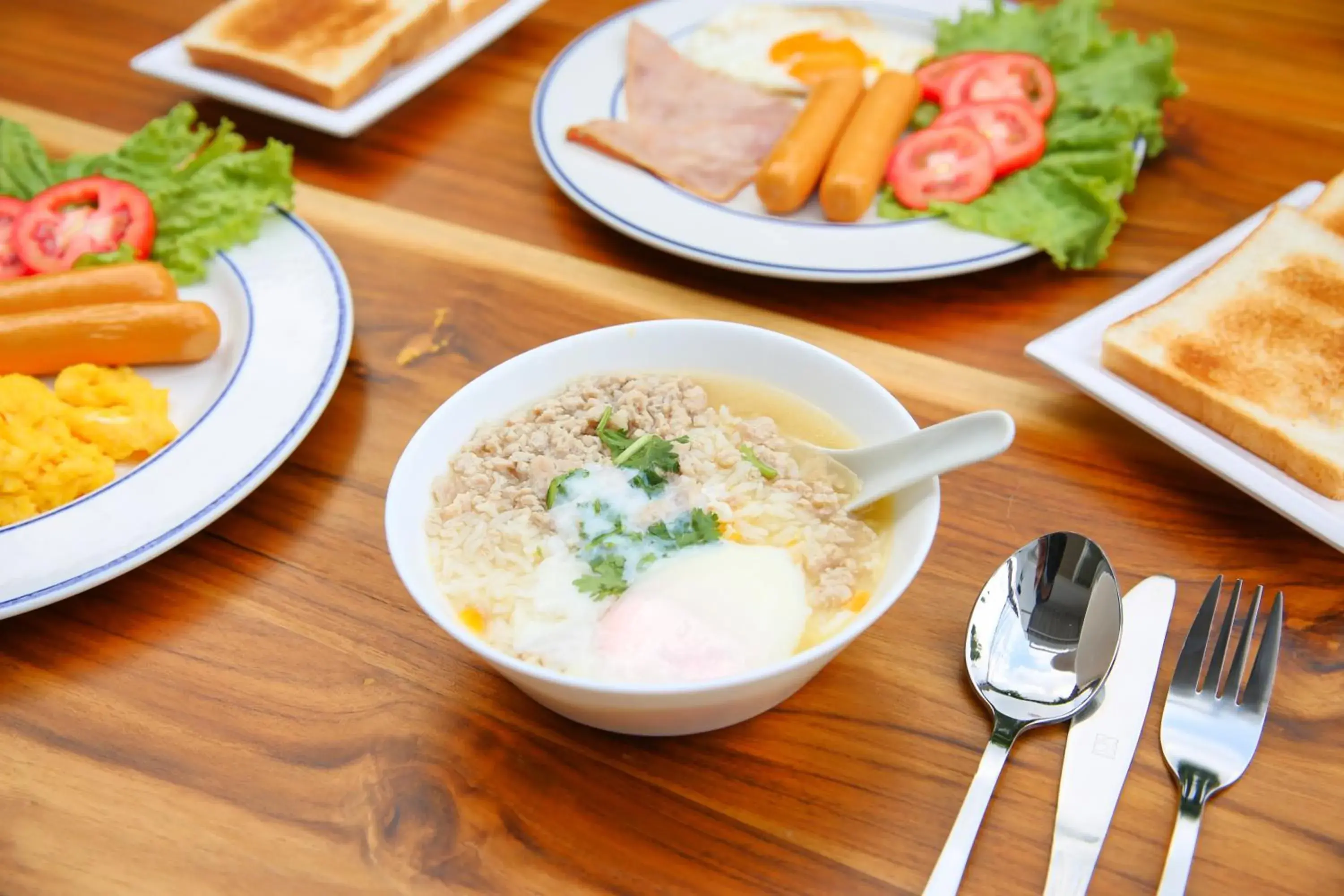 Food close-up in Lucky panda Hotel Food close-up in Lucky panda Hotel