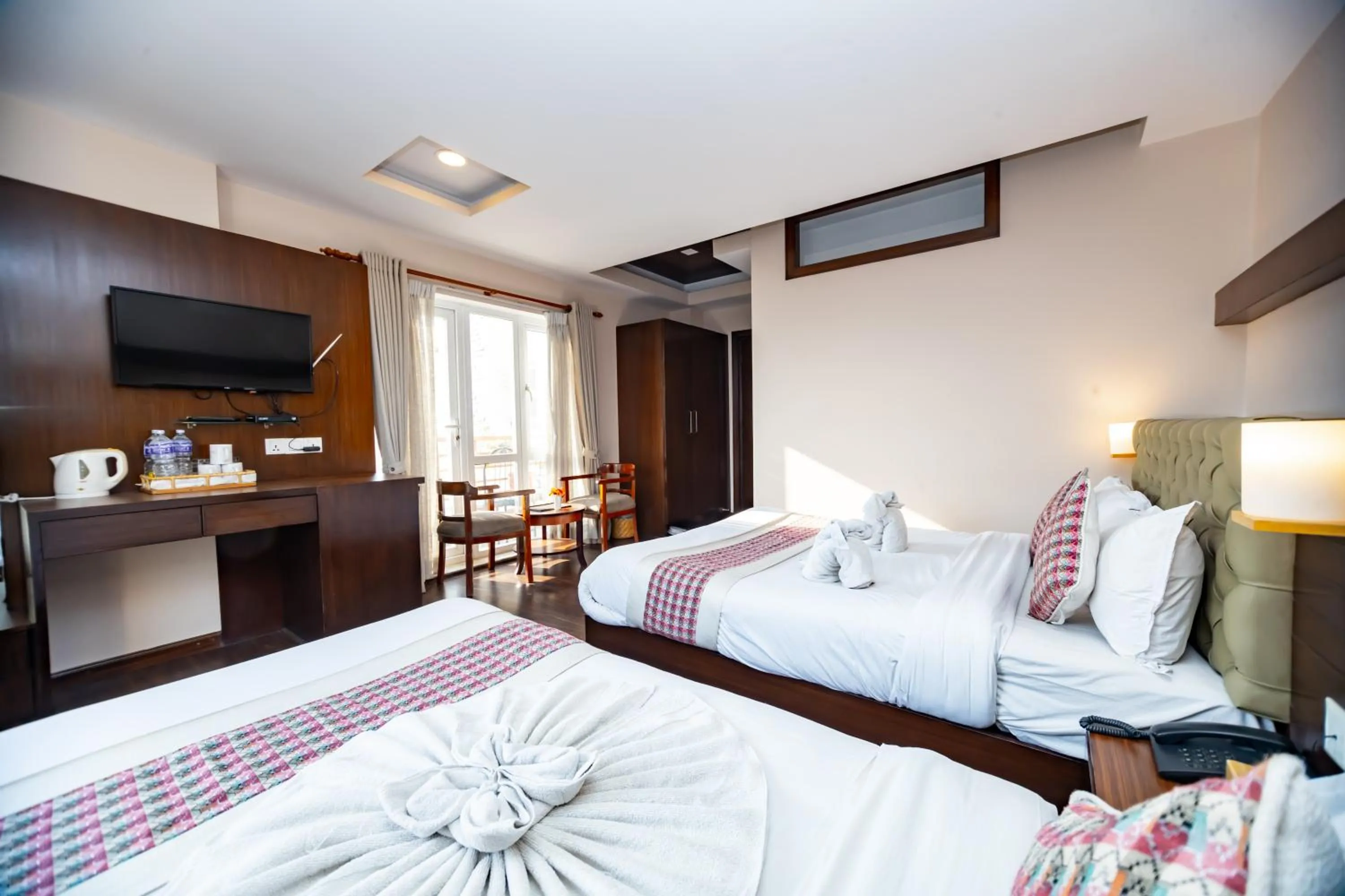 Bed in Kathmandu Suite Home