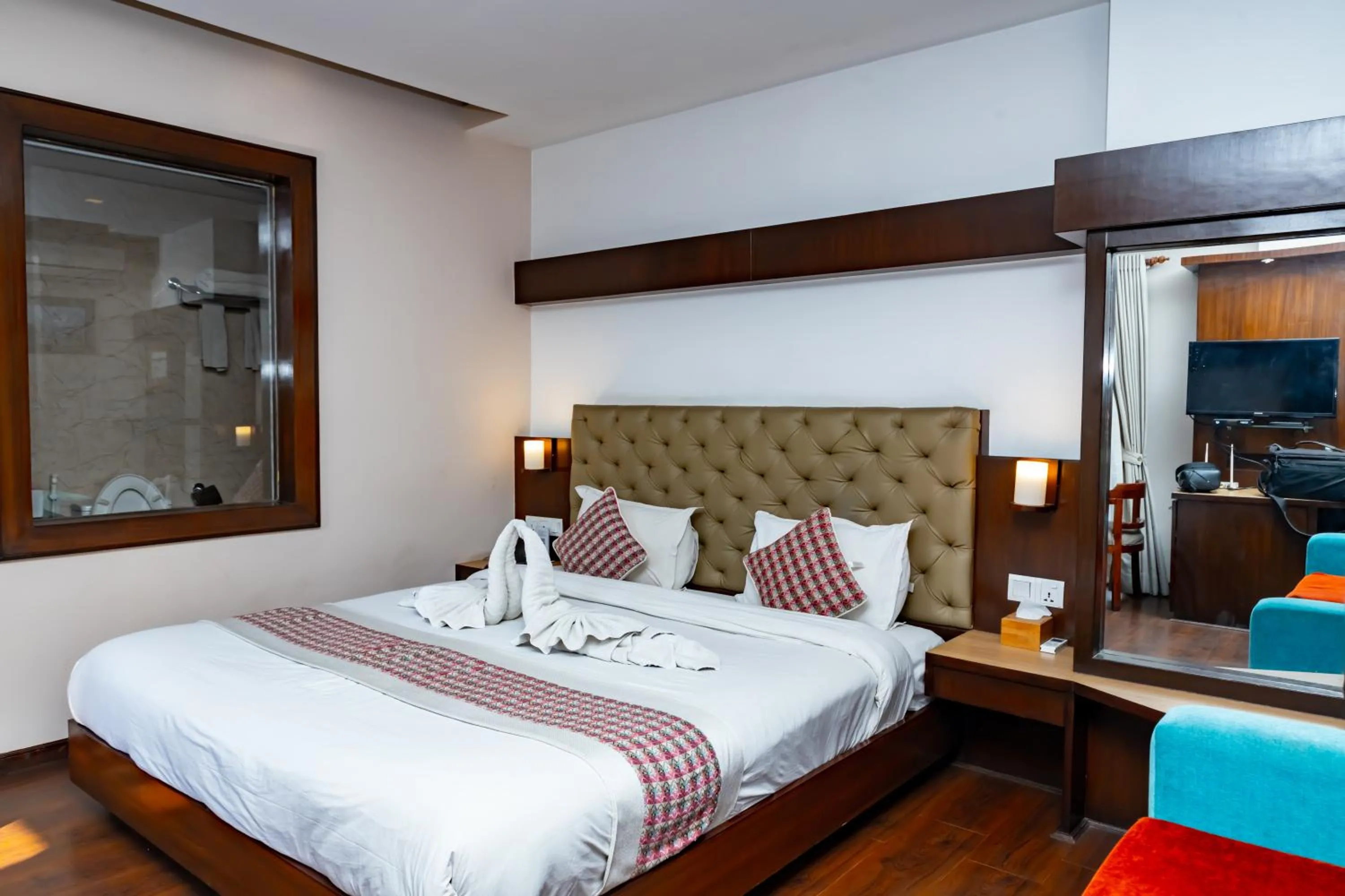 Bed in Kathmandu Suite Home