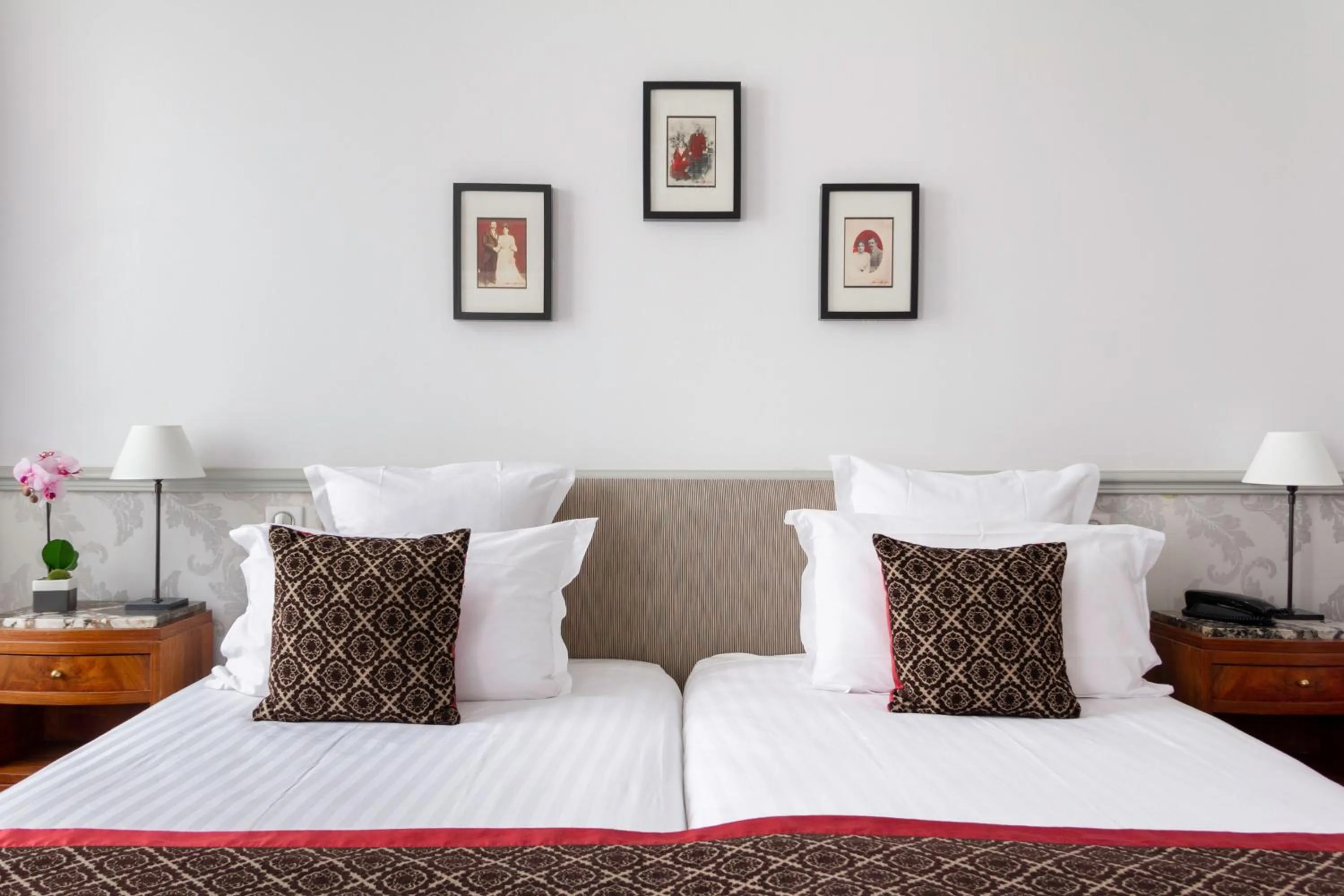 Bedroom, Bed in Bradford Elysées - Astotel