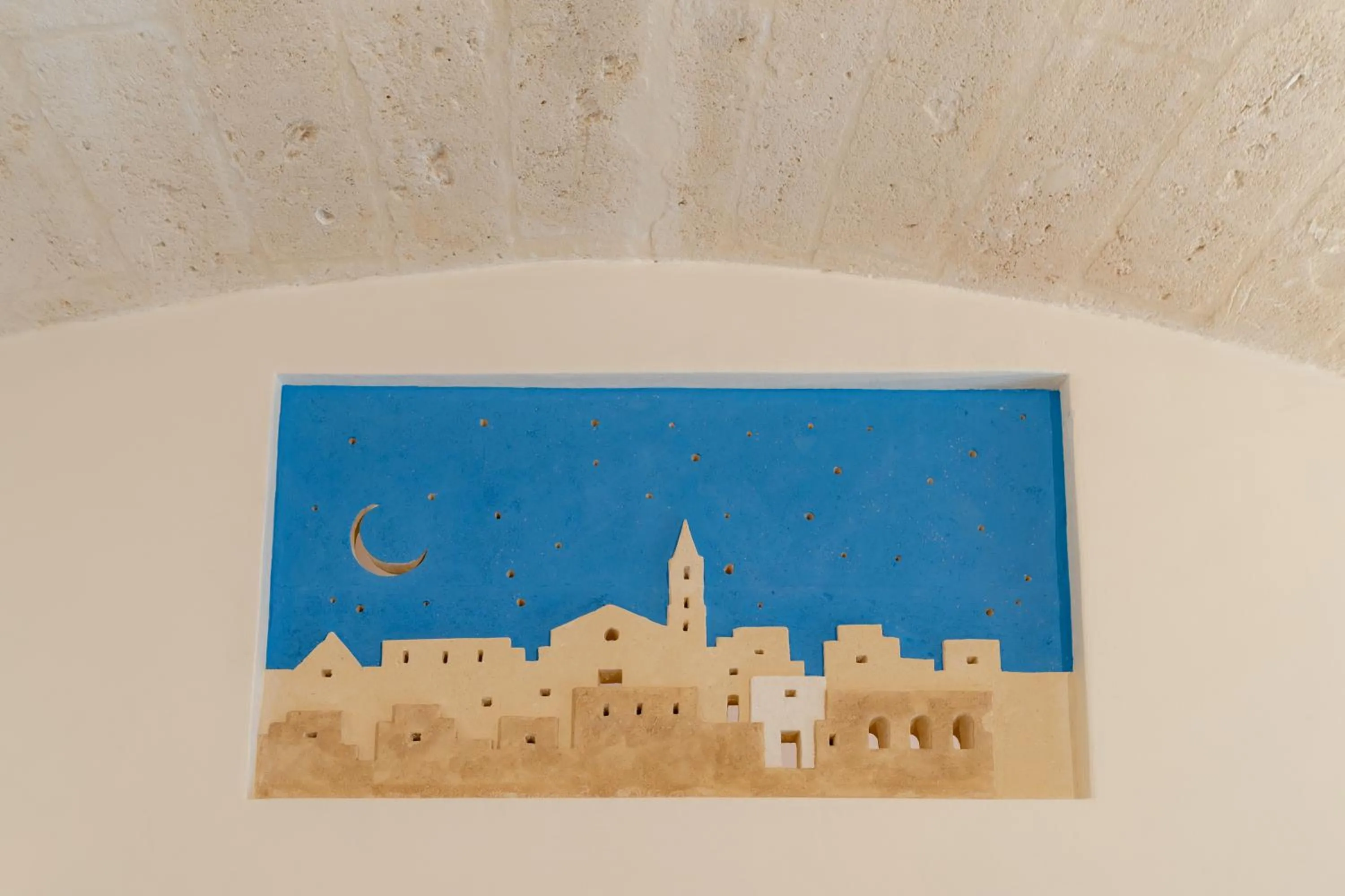 Decorative detail in BV Quarry Matera