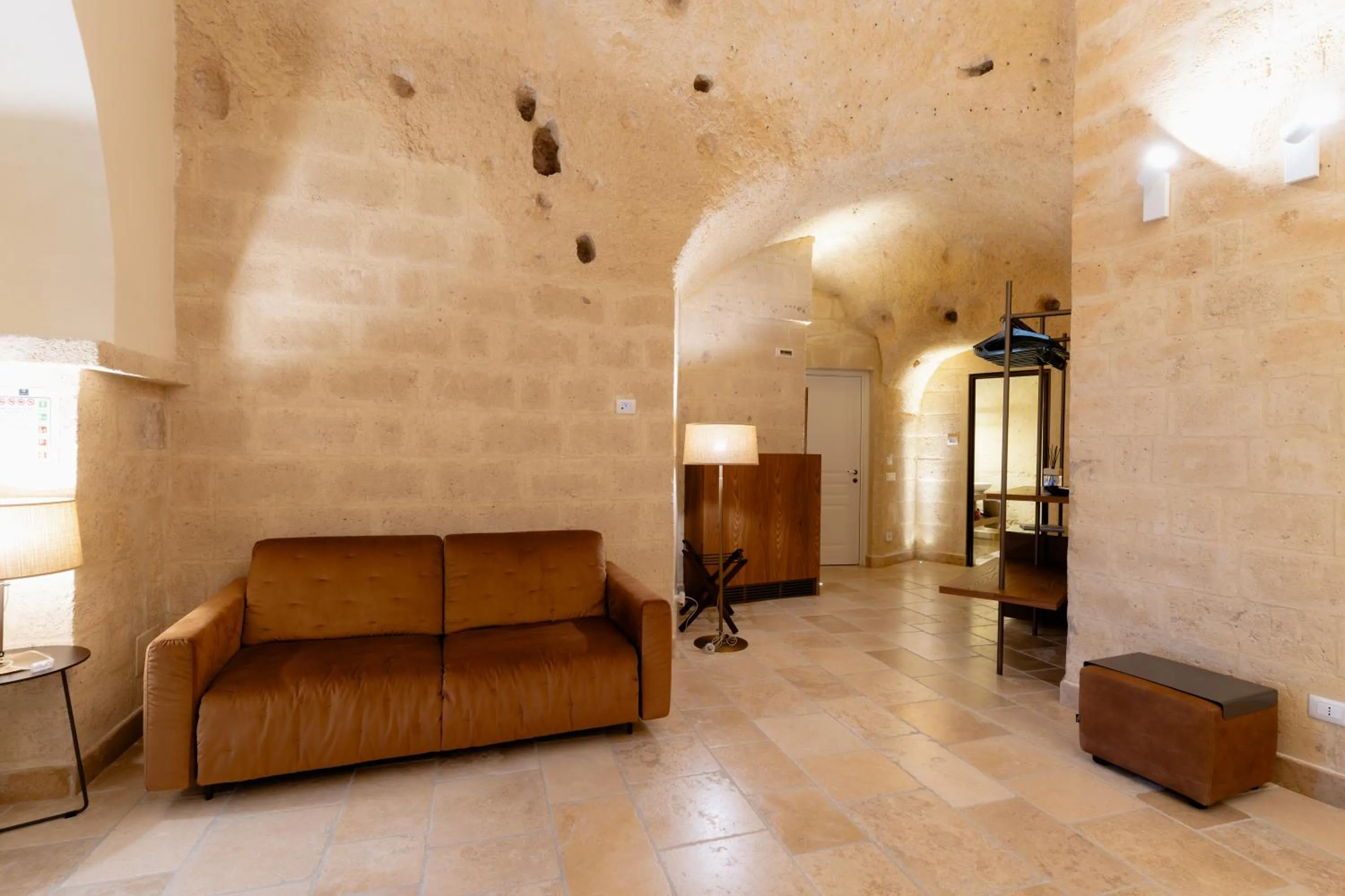 Seating area in BV Quarry Matera