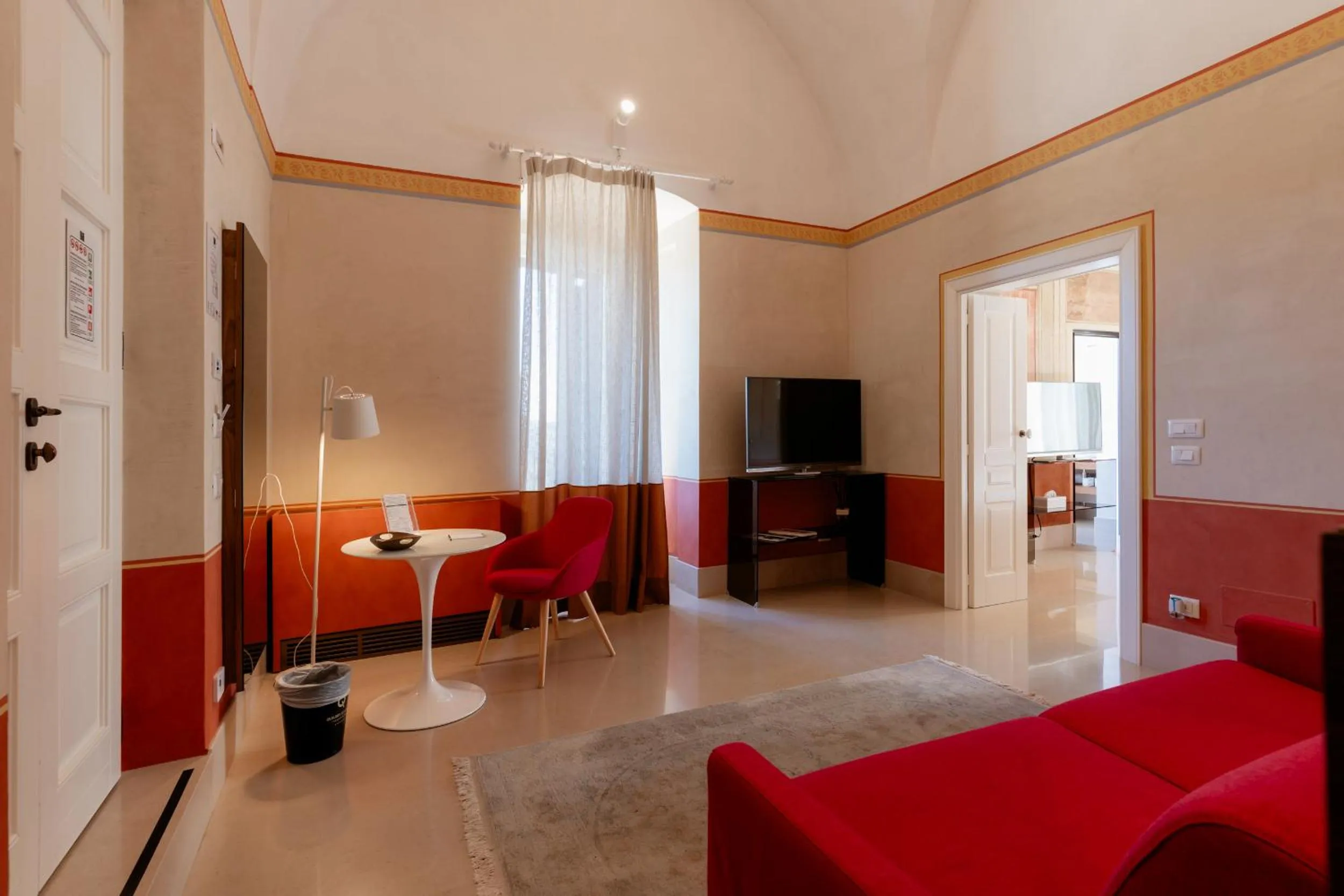 Seating area in BV Quarry Matera