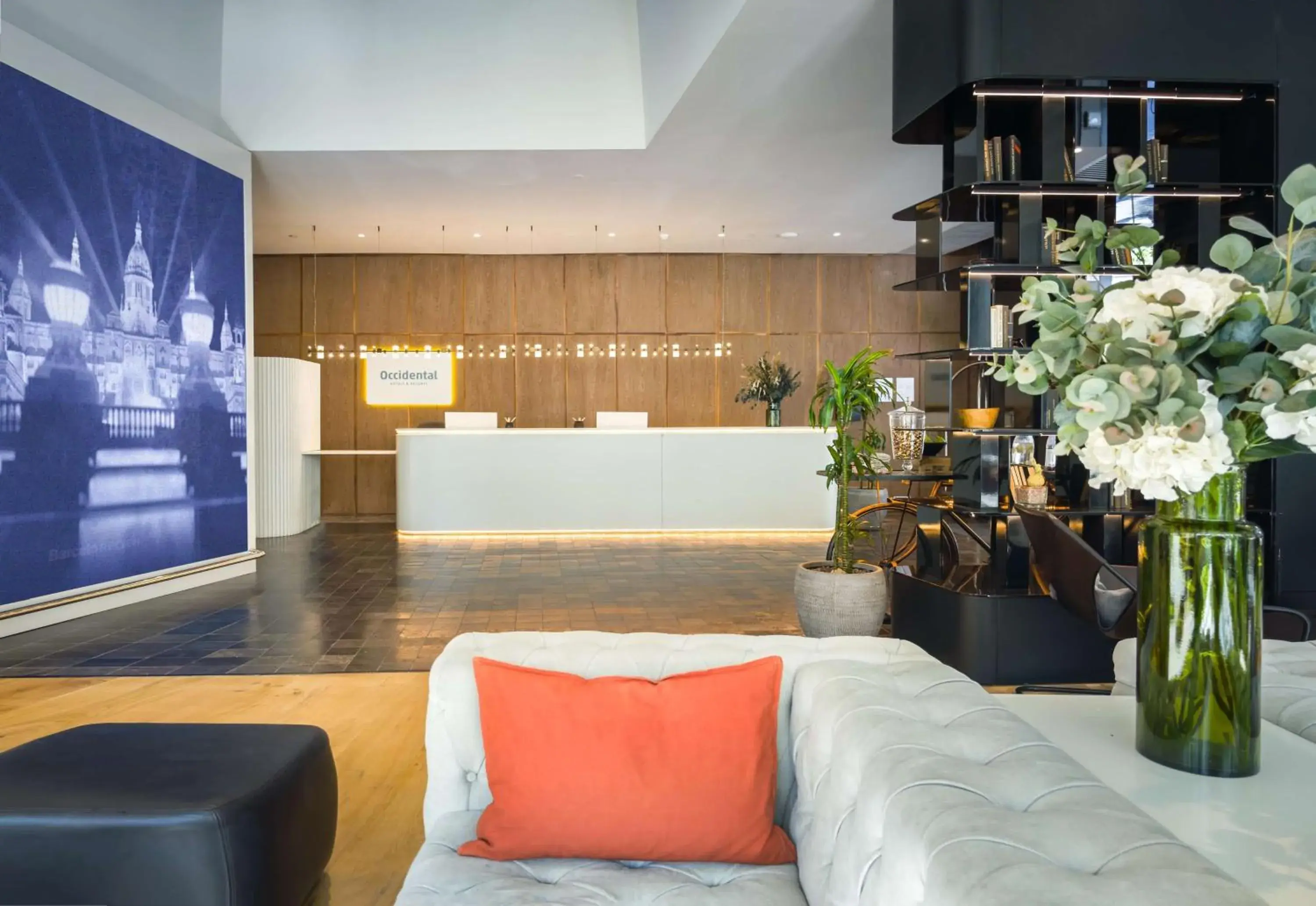 Lobby or reception in Occidental Barcelona 1929 Lobby or reception in Occidental Barcelona 1929