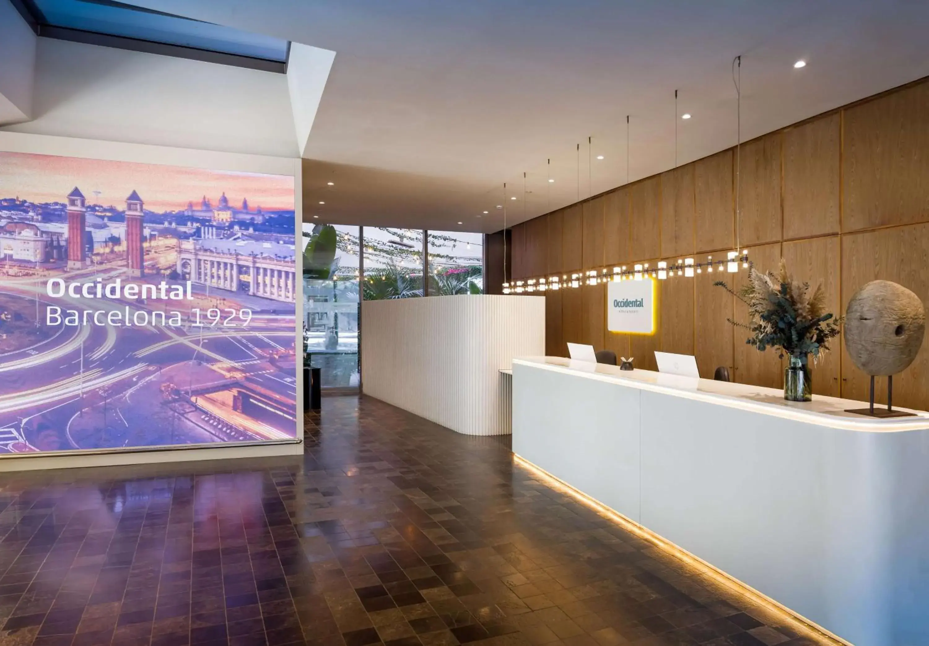 Lobby or reception in Occidental Barcelona 1929 Lobby or reception in Occidental Barcelona 1929