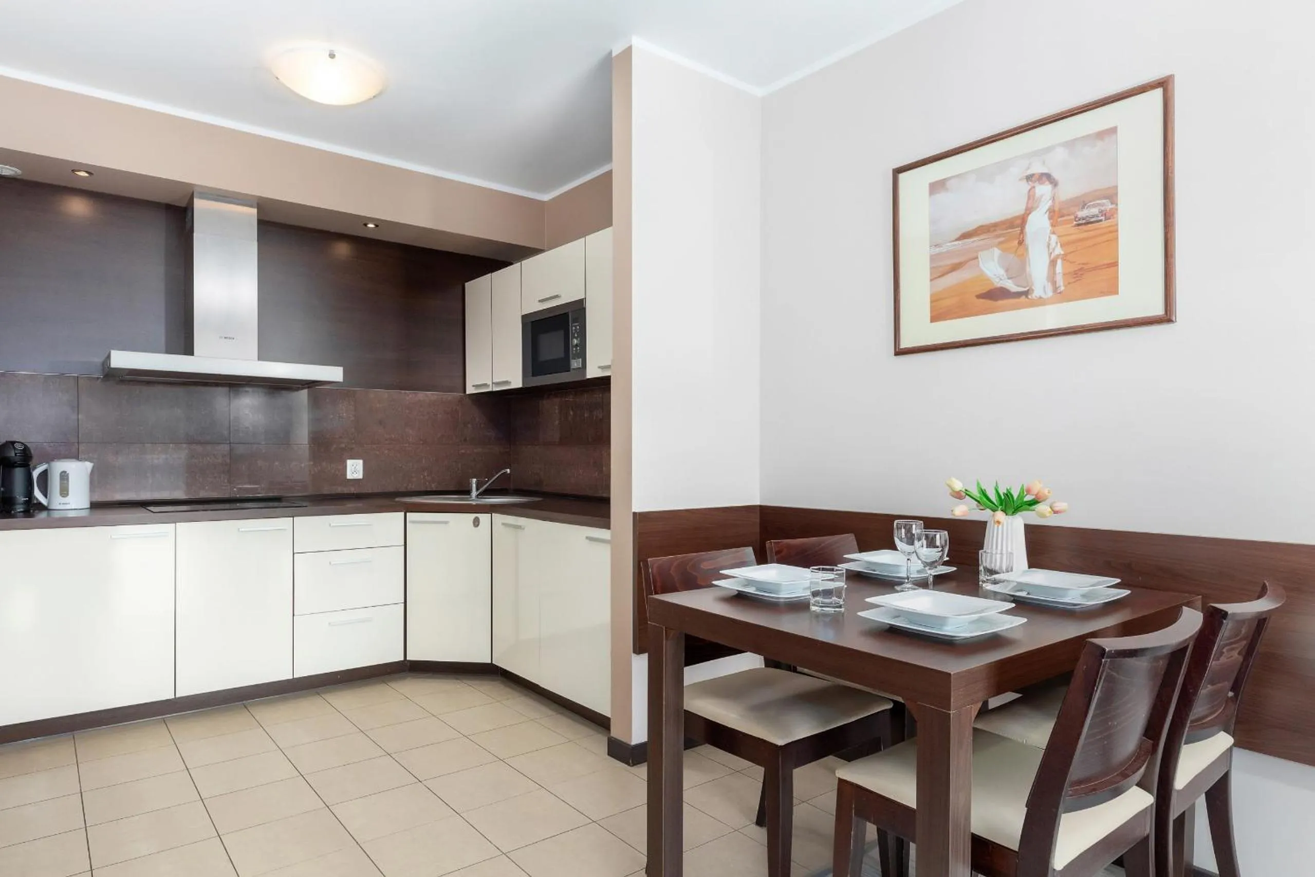 Kitchen or kitchenette in Apartamenty Aquarius by Noclegi Renters
