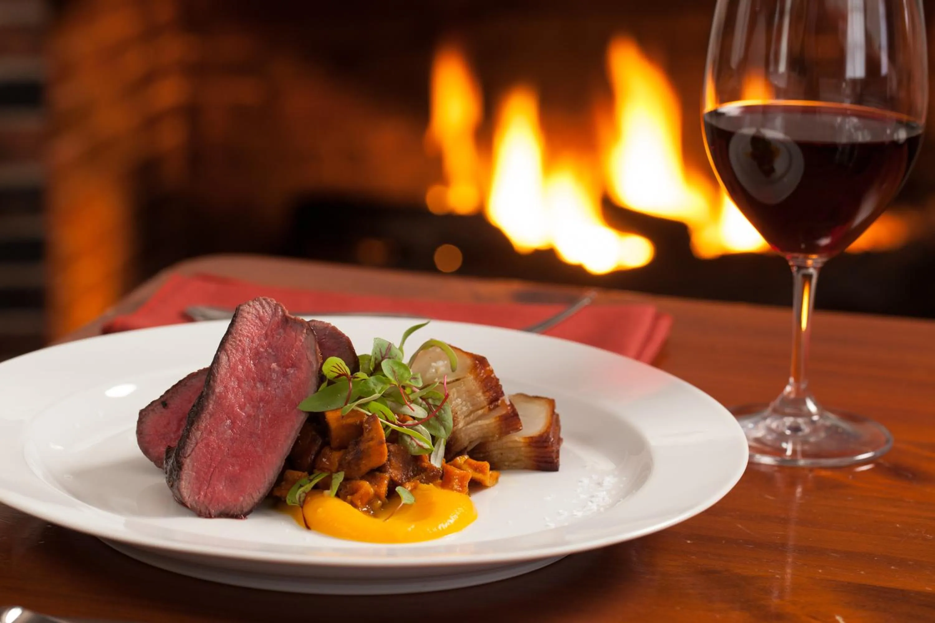 Food close-up in Rabbit Hill Inn