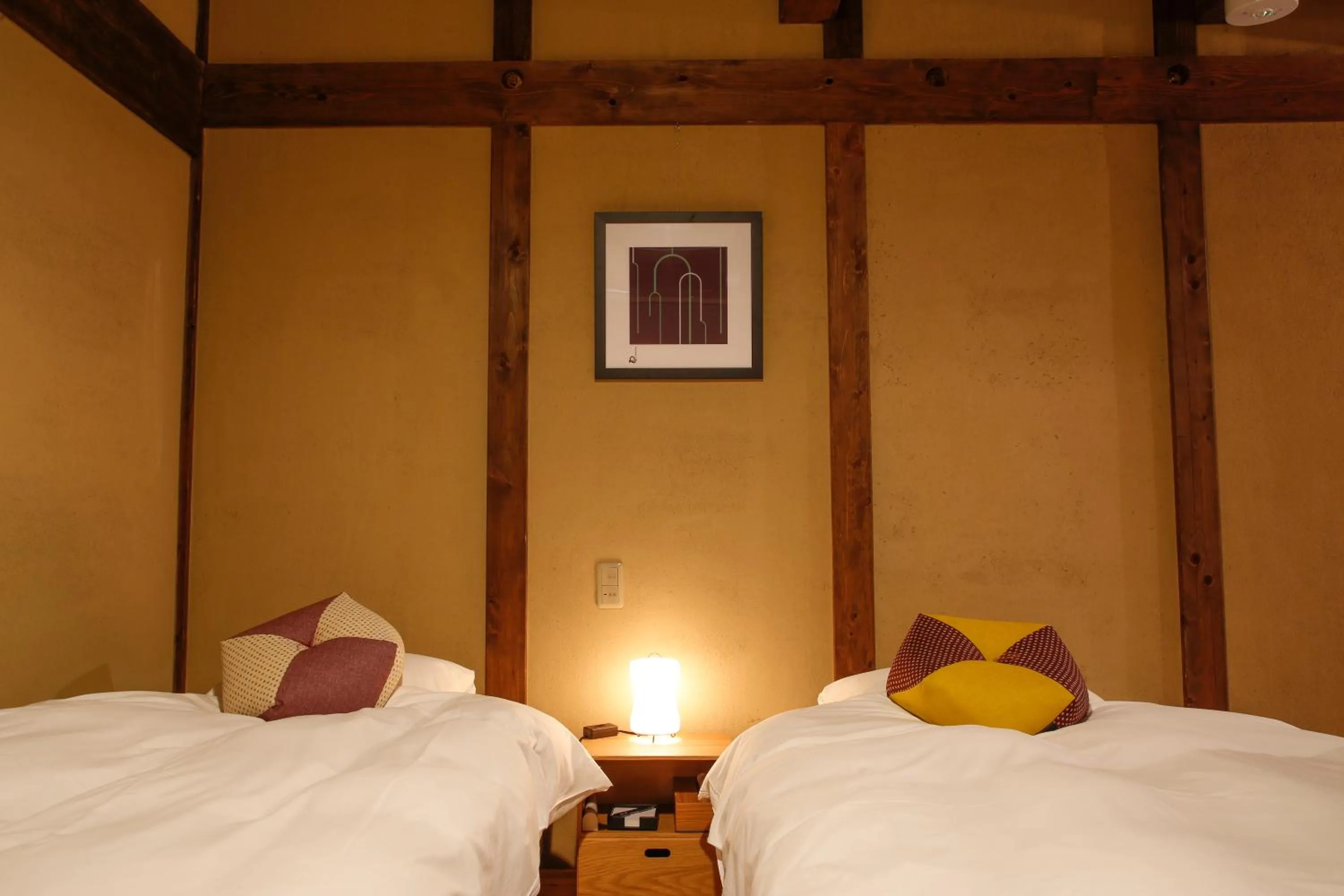 Bed in Kariya Ryokan Q