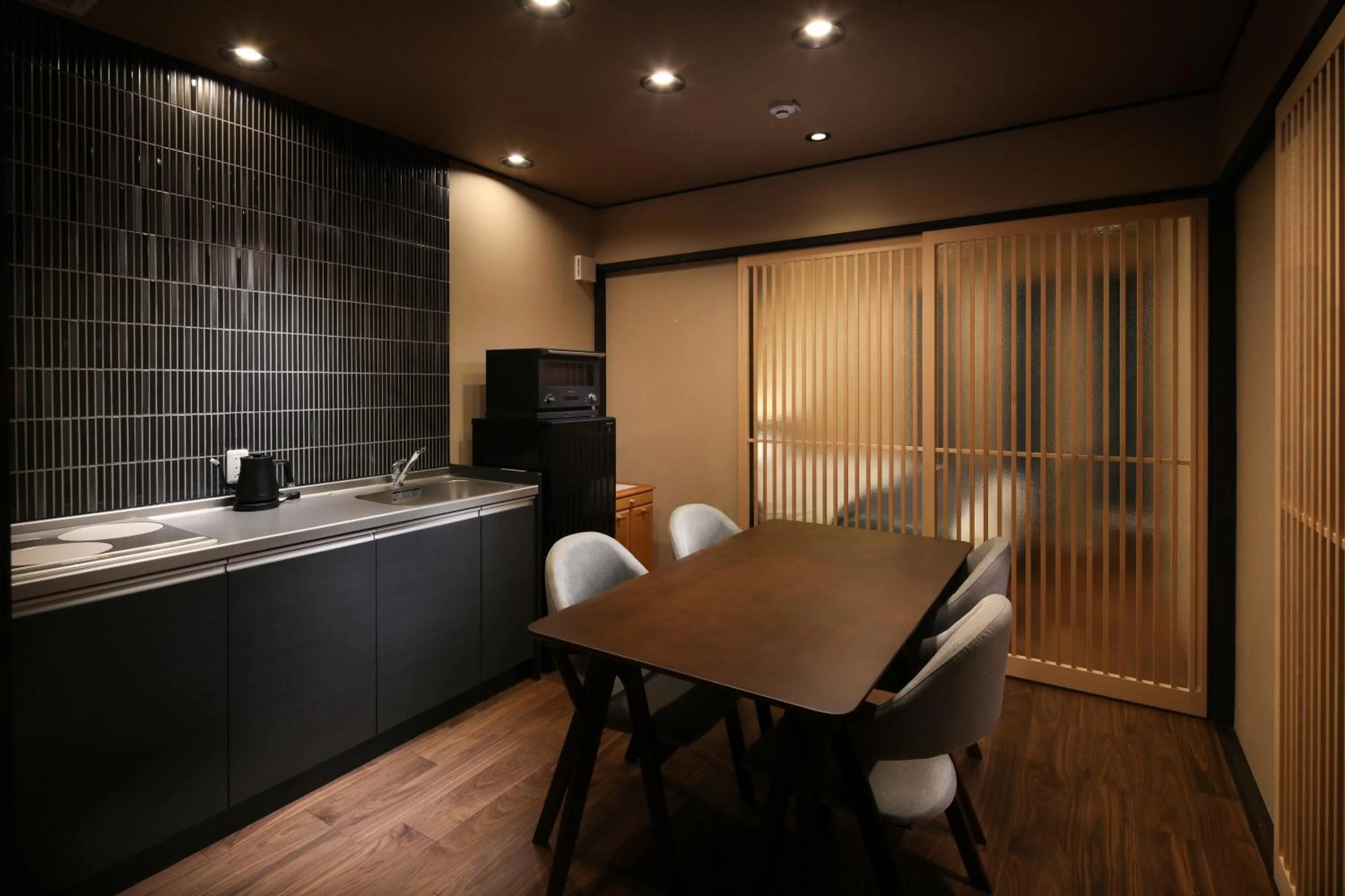 Living room in Kanade Kyoto-Hachijoguchi