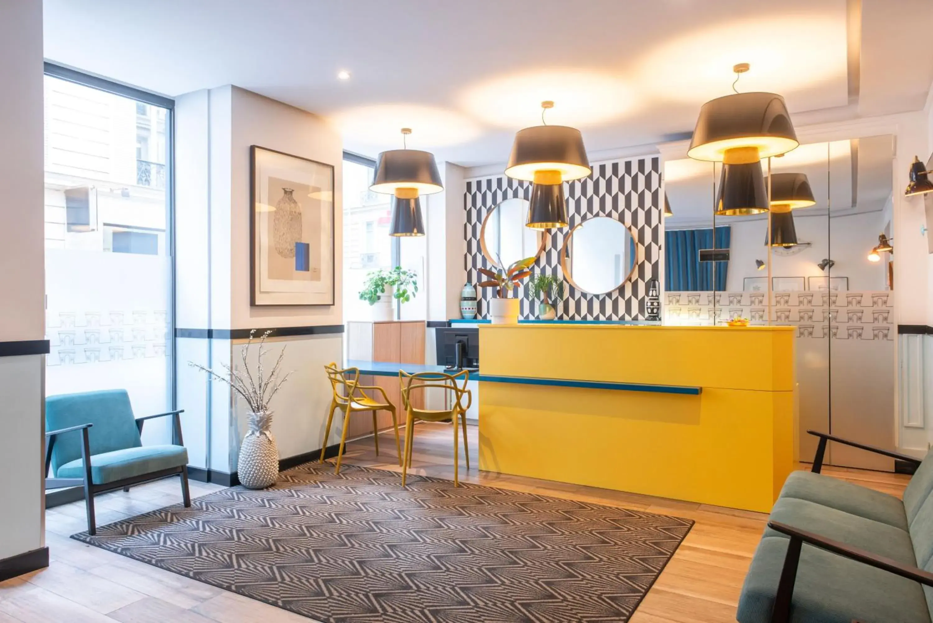 Lobby or reception in Hôtel Augustin - Astotel Lobby or reception in Hôtel Augustin - Astotel