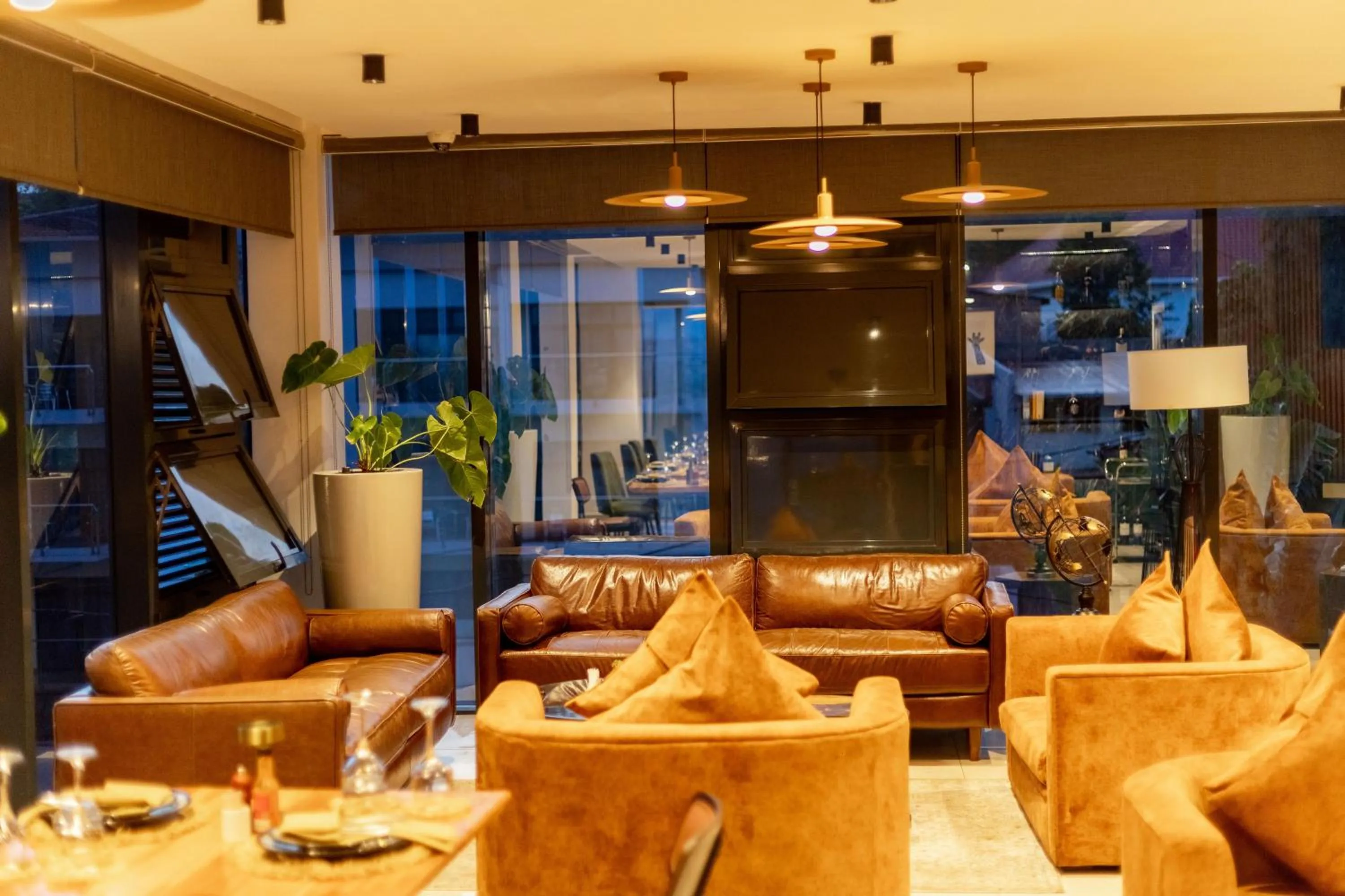 Lounge or bar in Mythos Boutique Hotel