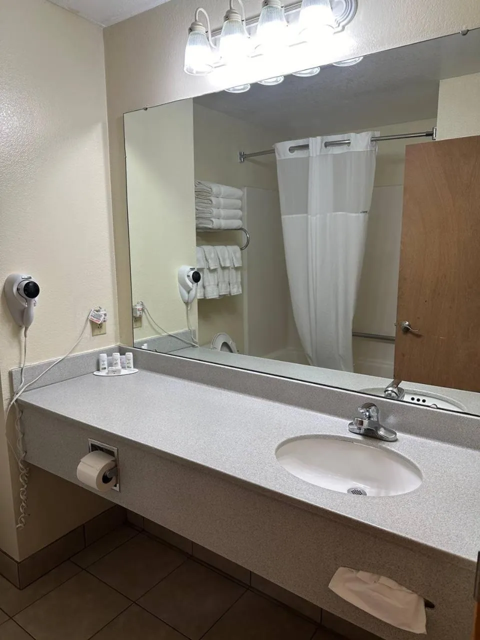 Bathroom in Baymont by Wyndham Lawrenceburg