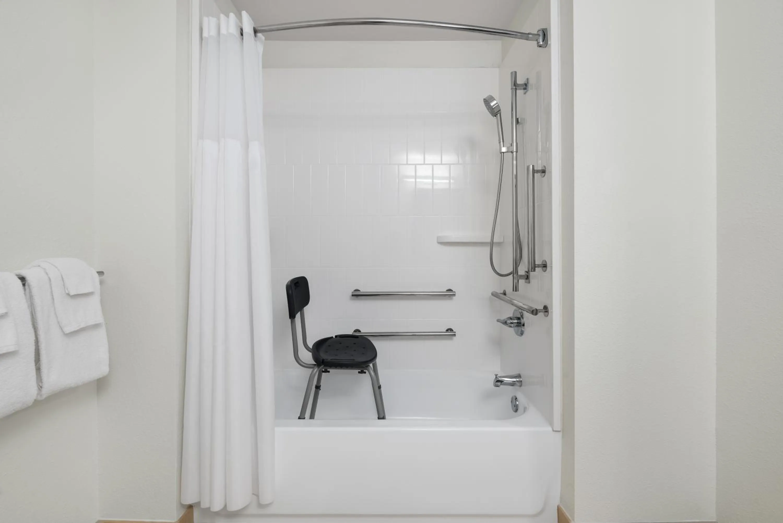 Shower in Garner Hotel Madison - Huntsville Airport by IHG