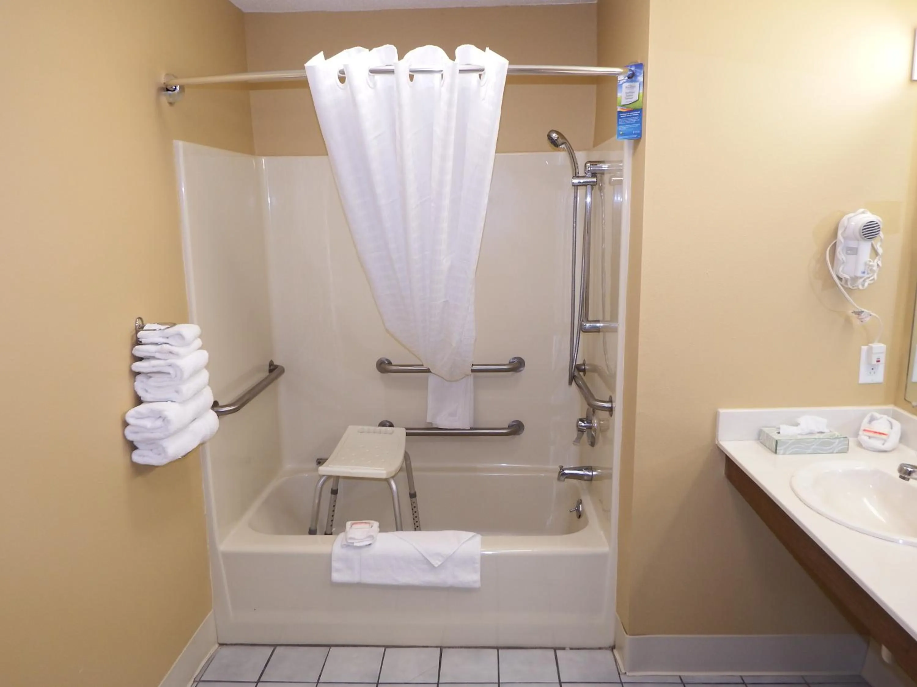 Shower in Baymont by Wyndham Florence/Muscle Shoals