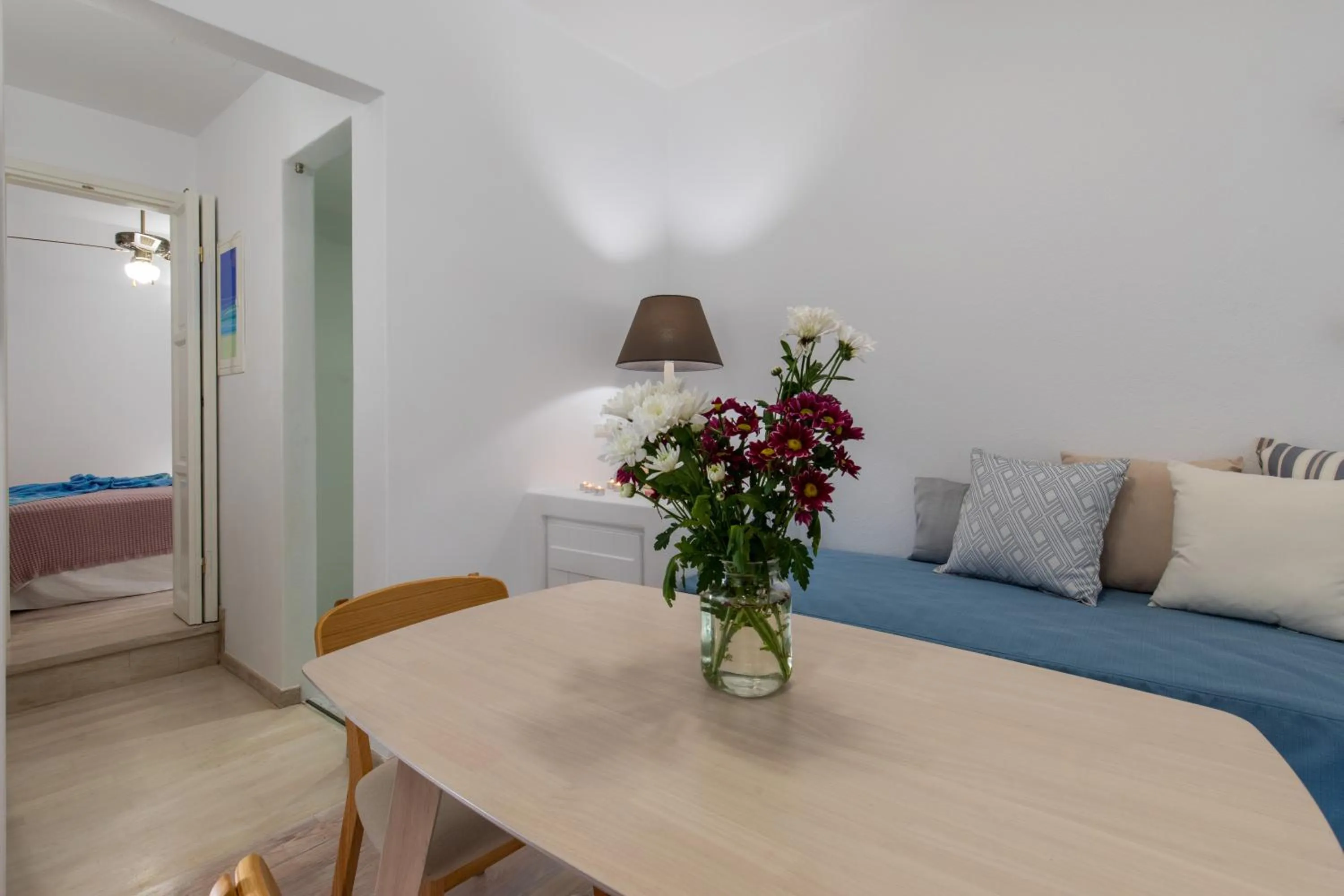 Spring, Bed in Arco Naxos Luxury Apartments