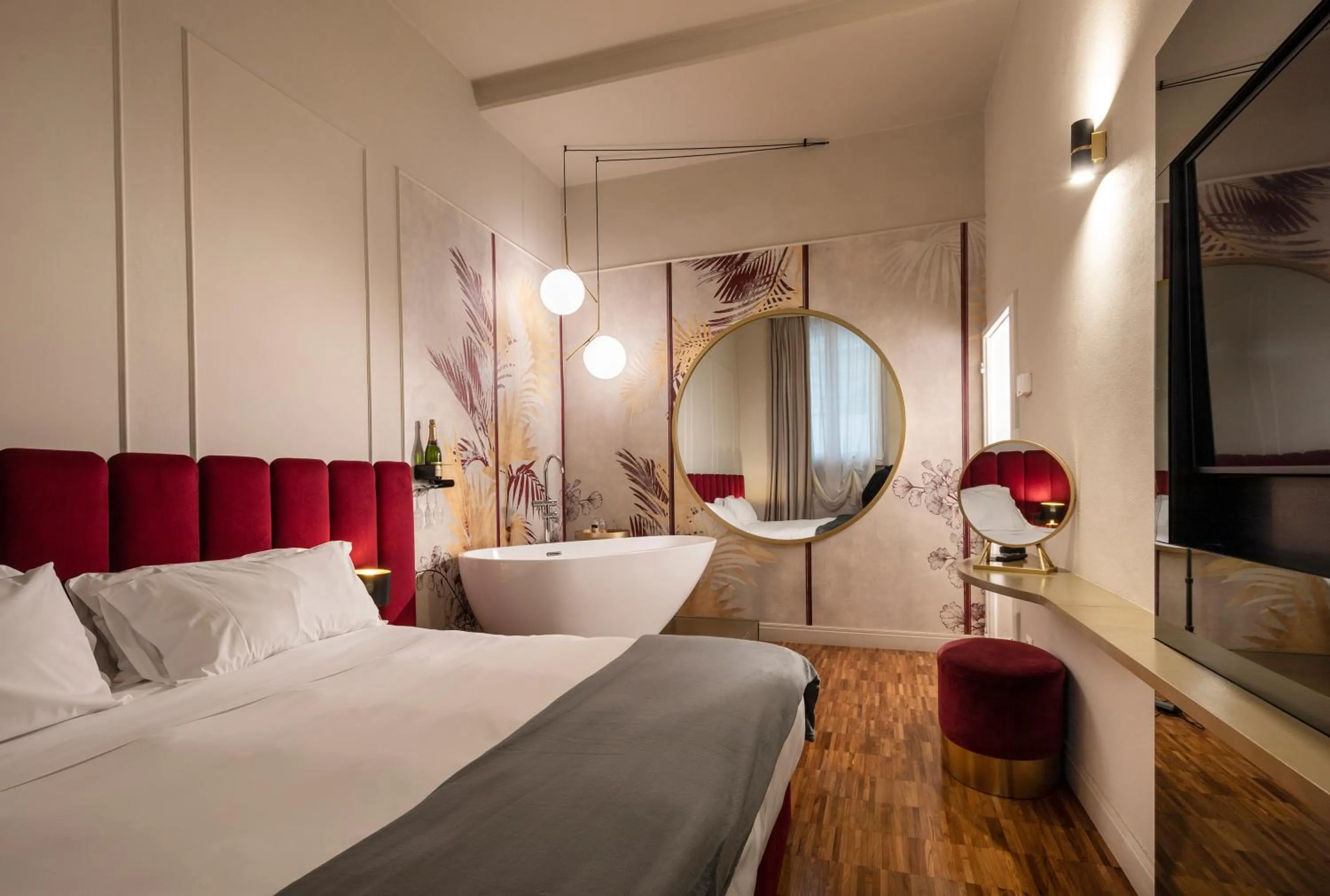 Bed in Ricasoli Garden Relais