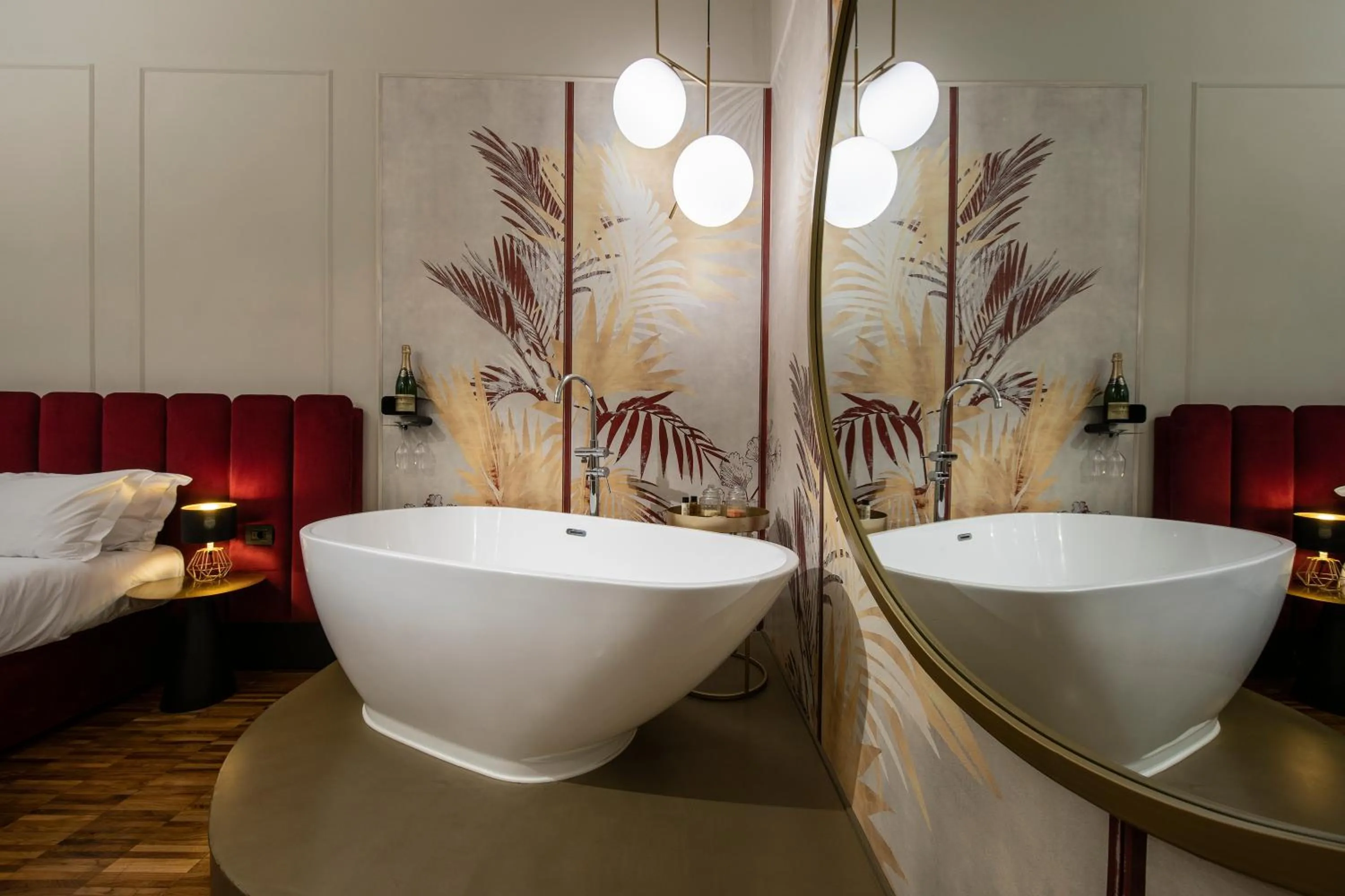 Bed in Ricasoli Garden Relais