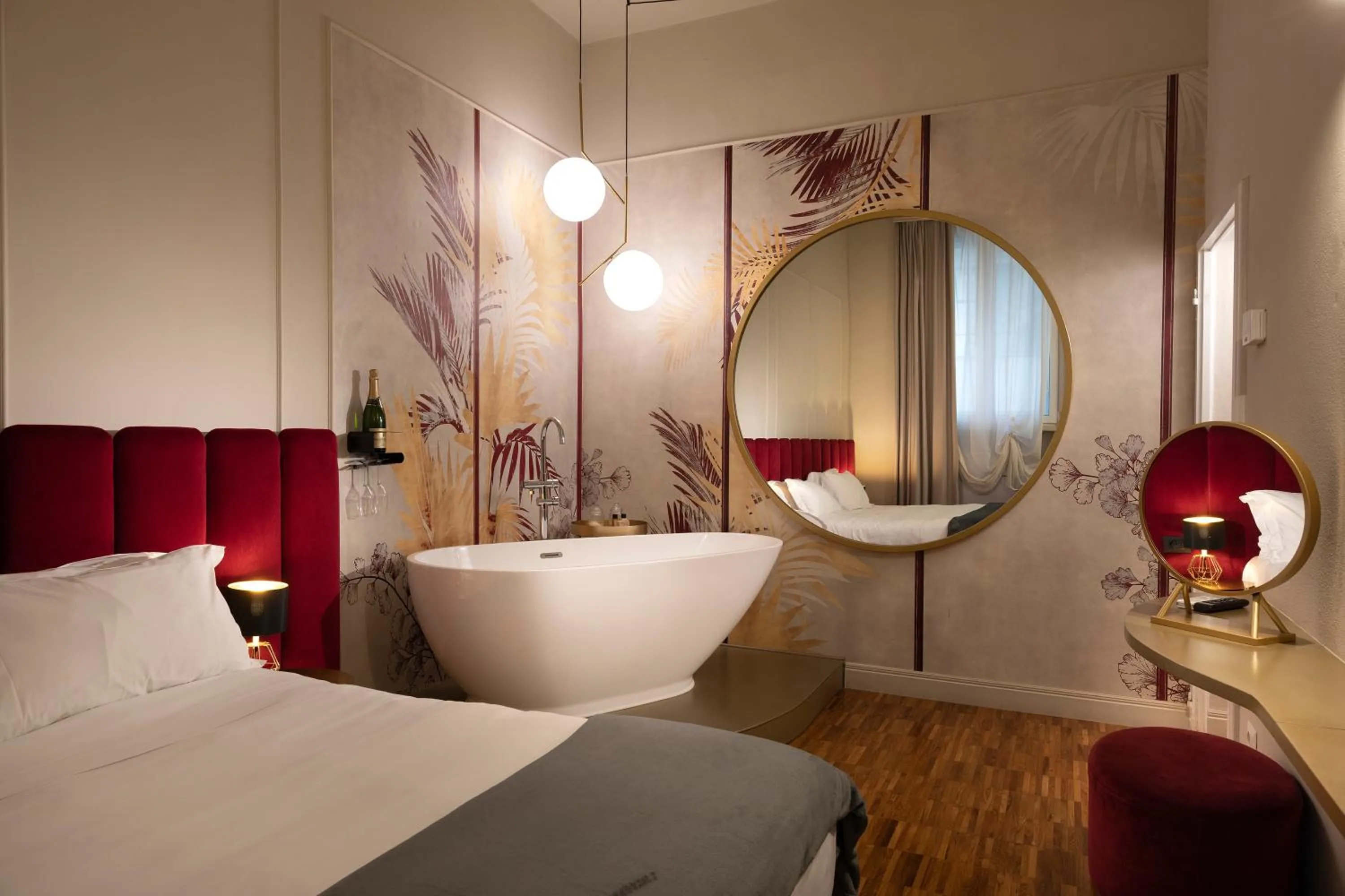 Bed in Ricasoli Garden Relais