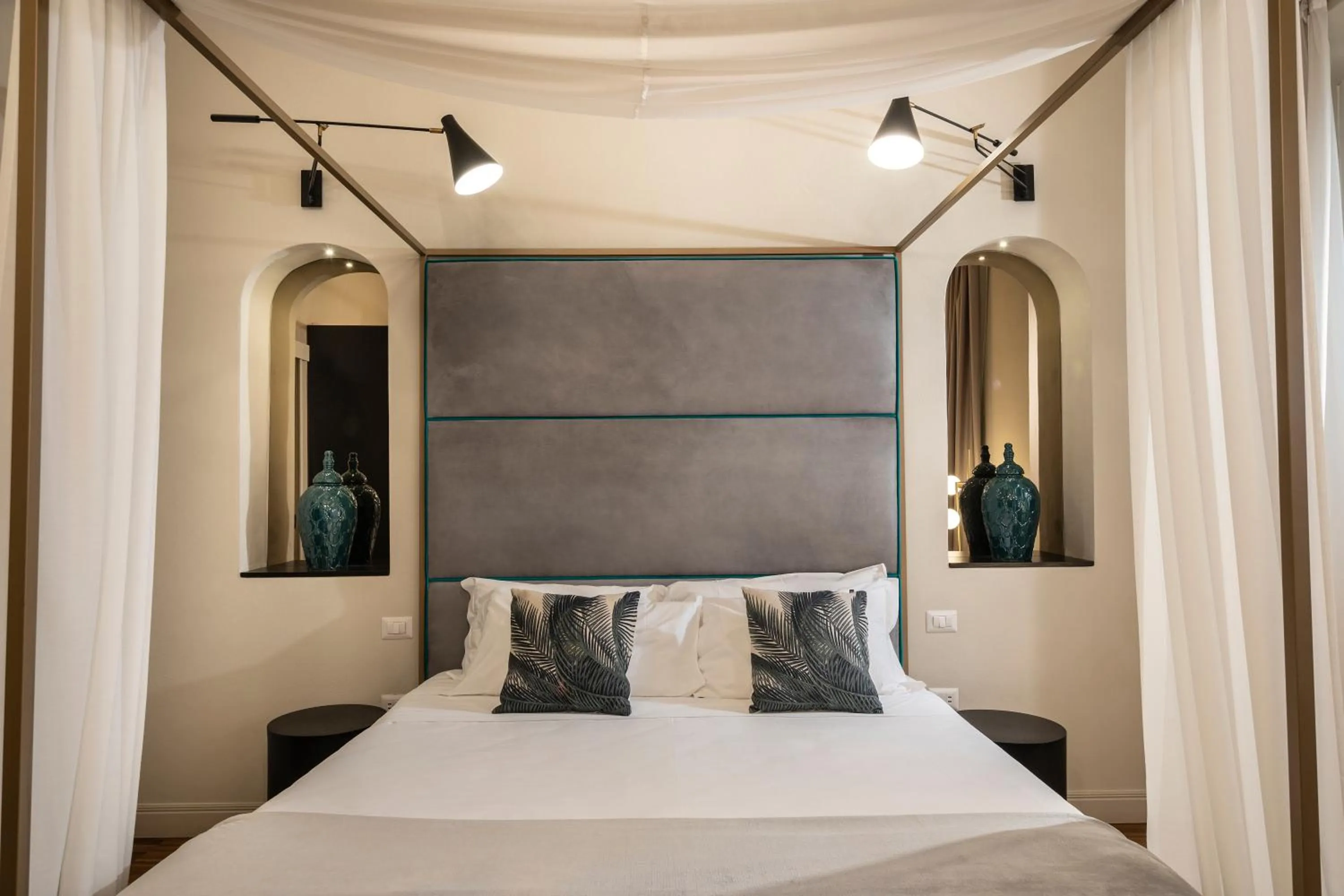 Bed in Ricasoli Garden Relais