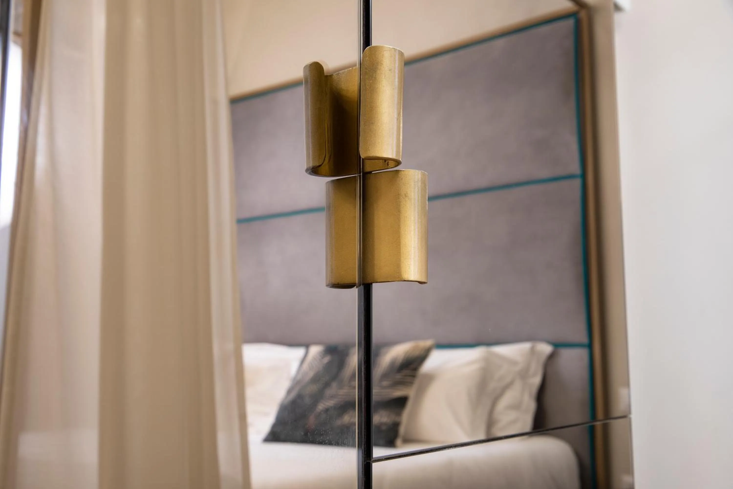 Decorative detail, Bed in Ricasoli Garden Relais