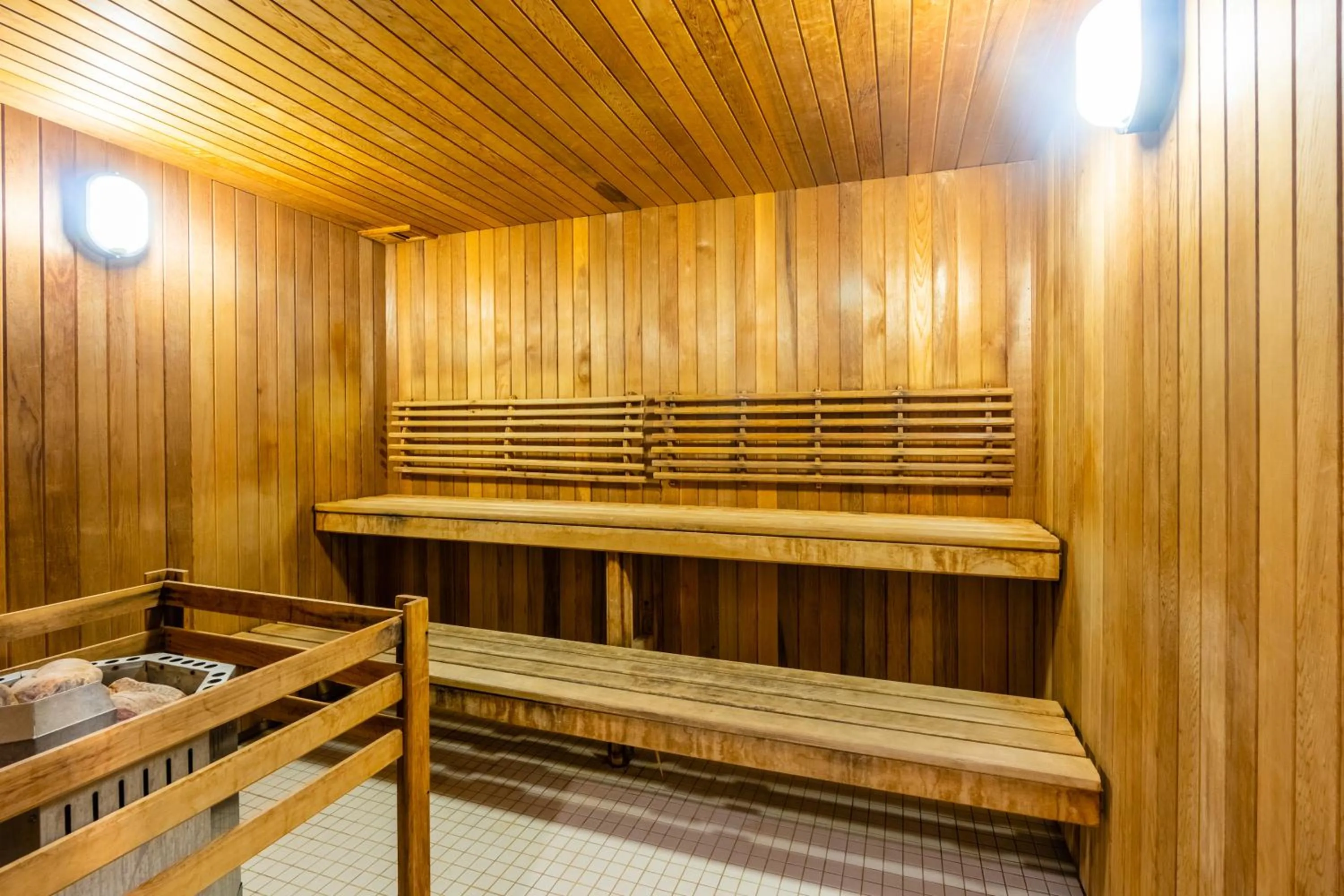 Steam room in Modern Lillian St Apartments by GLOBALSTAY