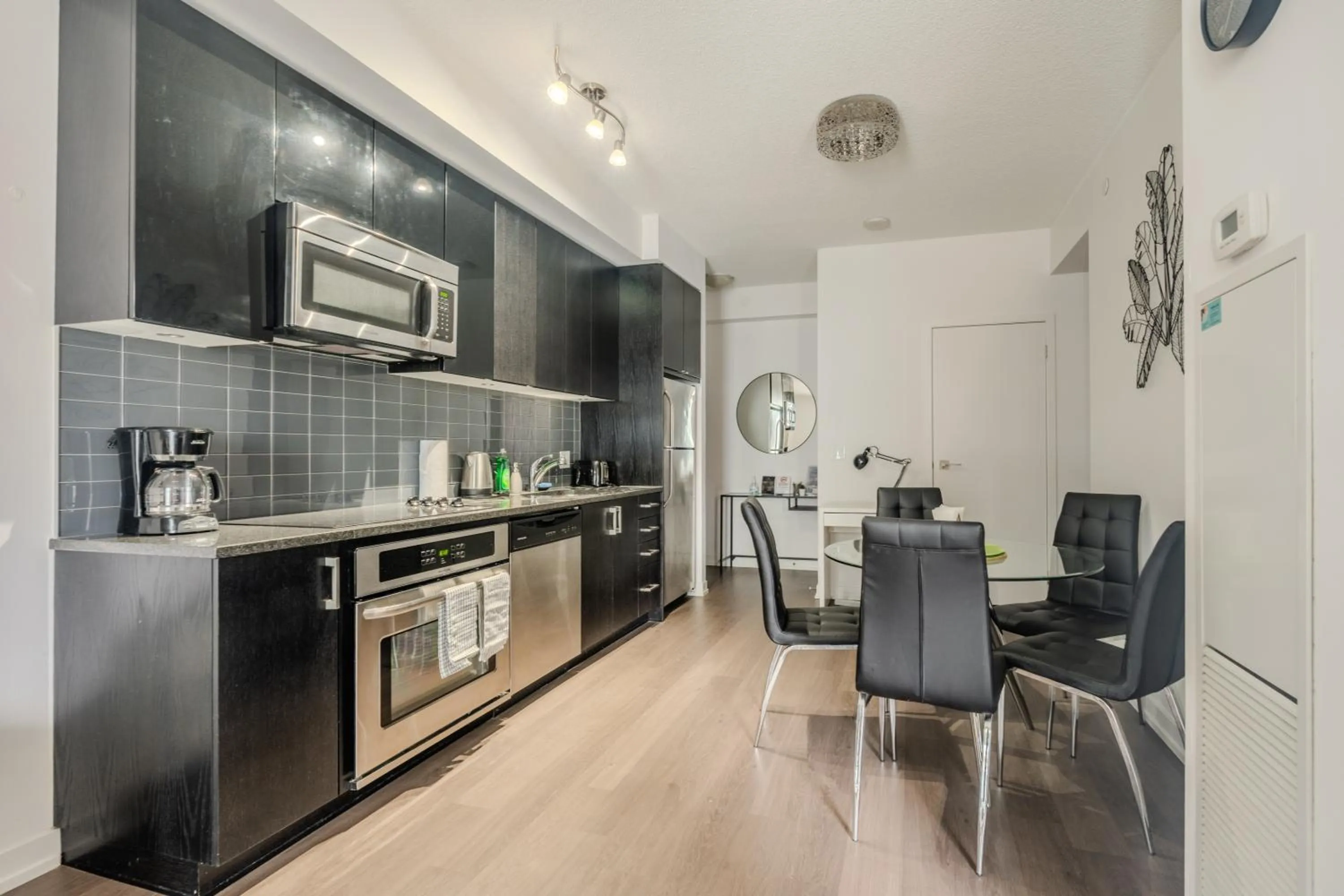 kitchen in Modern Lillian St Apartments by GLOBALSTAY