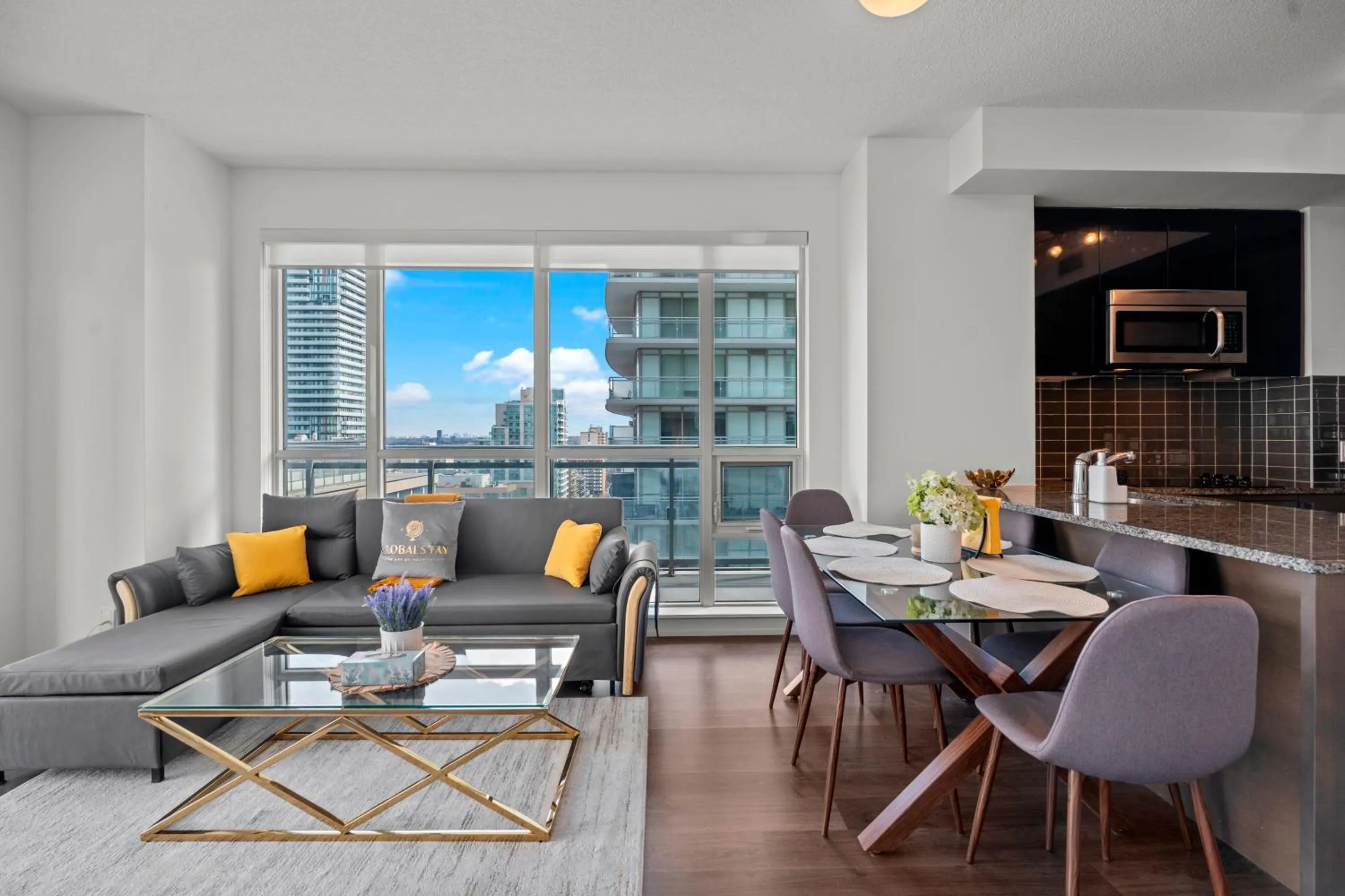 Living room in Modern Lillian St Apartments by GLOBALSTAY