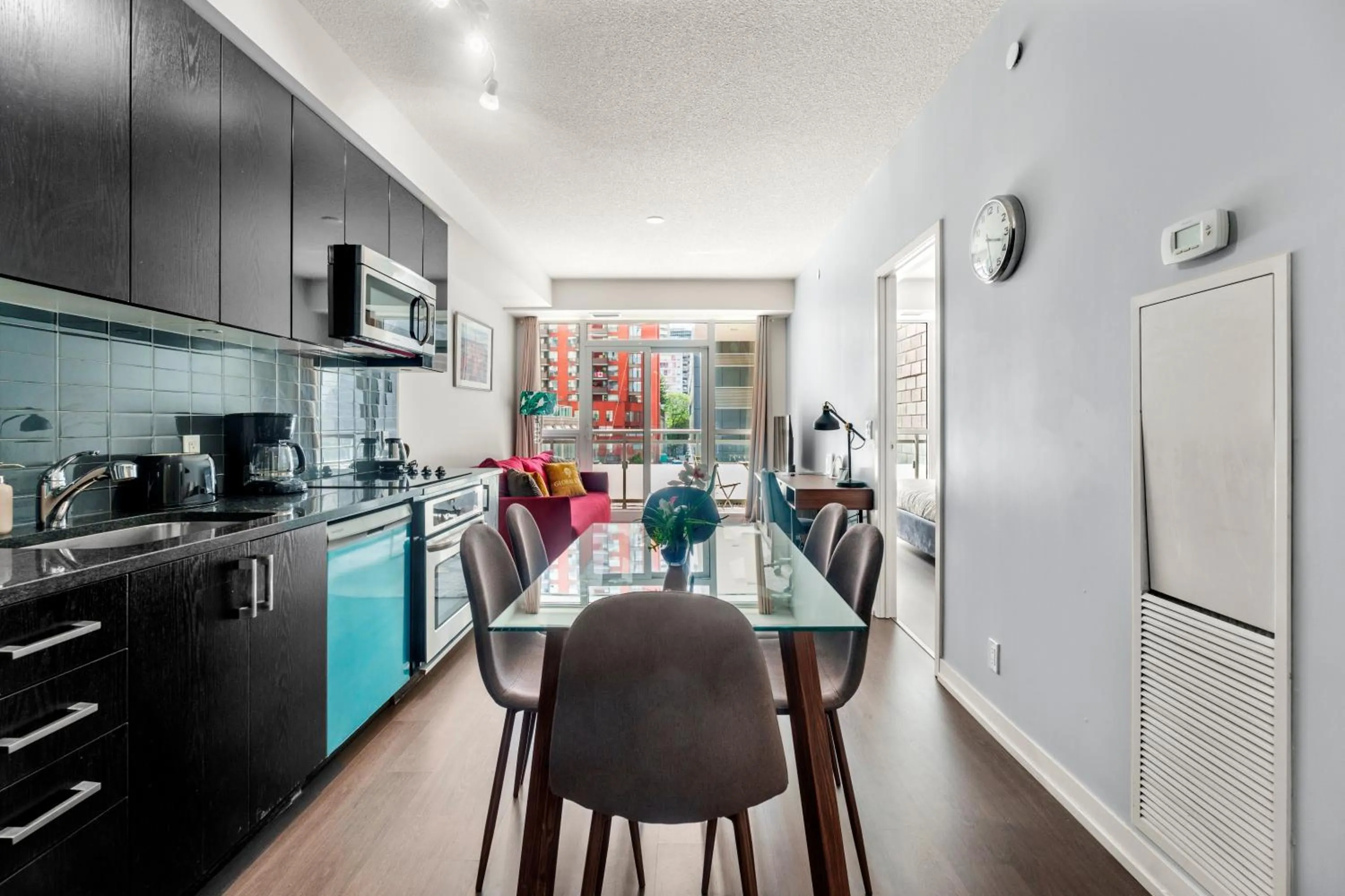 Kitchen or kitchenette in Modern Lillian St Apartments by GLOBALSTAY