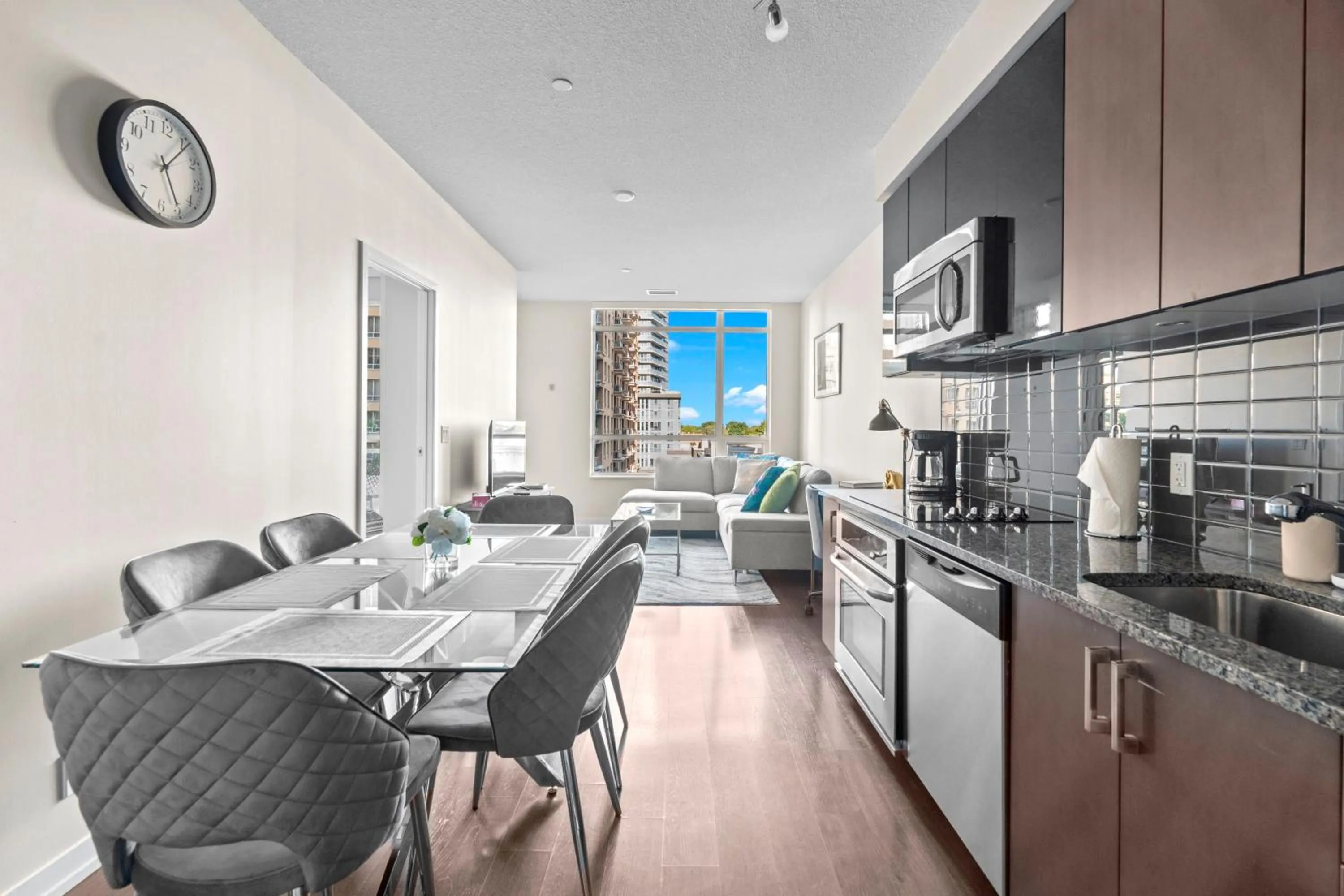Kitchen or kitchenette in Modern Lillian St Apartments by GLOBALSTAY