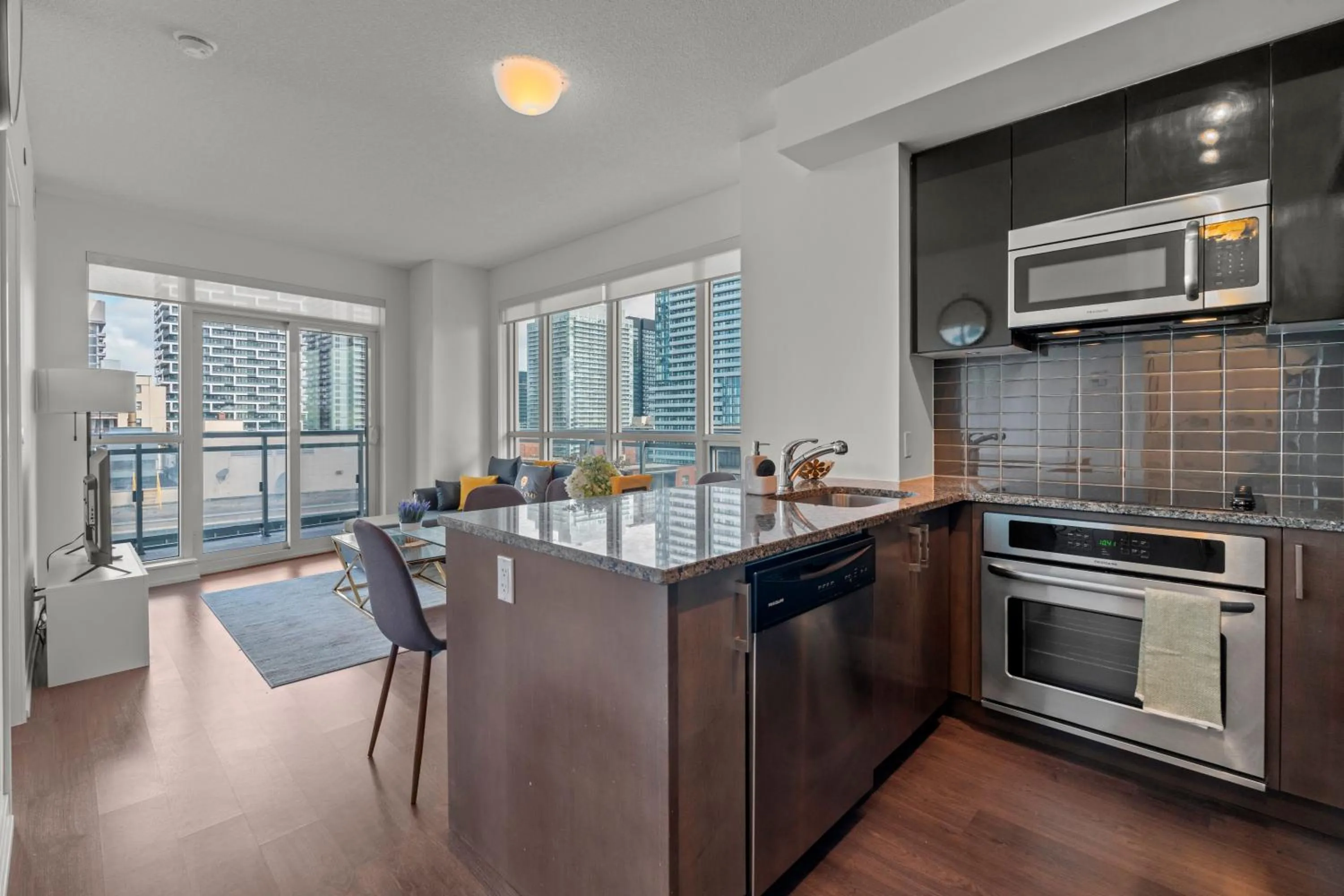 Kitchen or kitchenette in Modern Lillian St Apartments by GLOBALSTAY