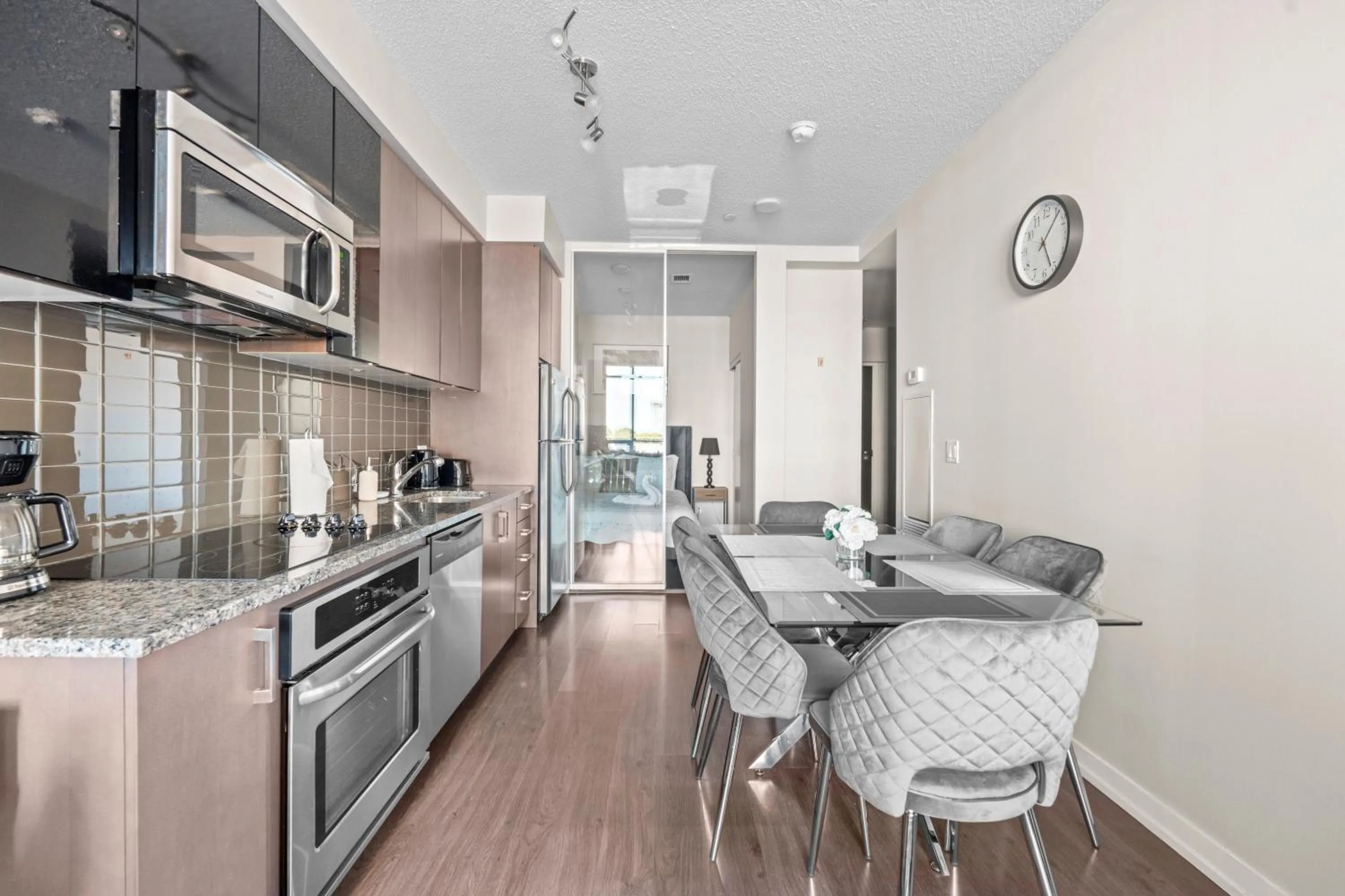 Kitchen or kitchenette in Modern Lillian St Apartments by GLOBALSTAY