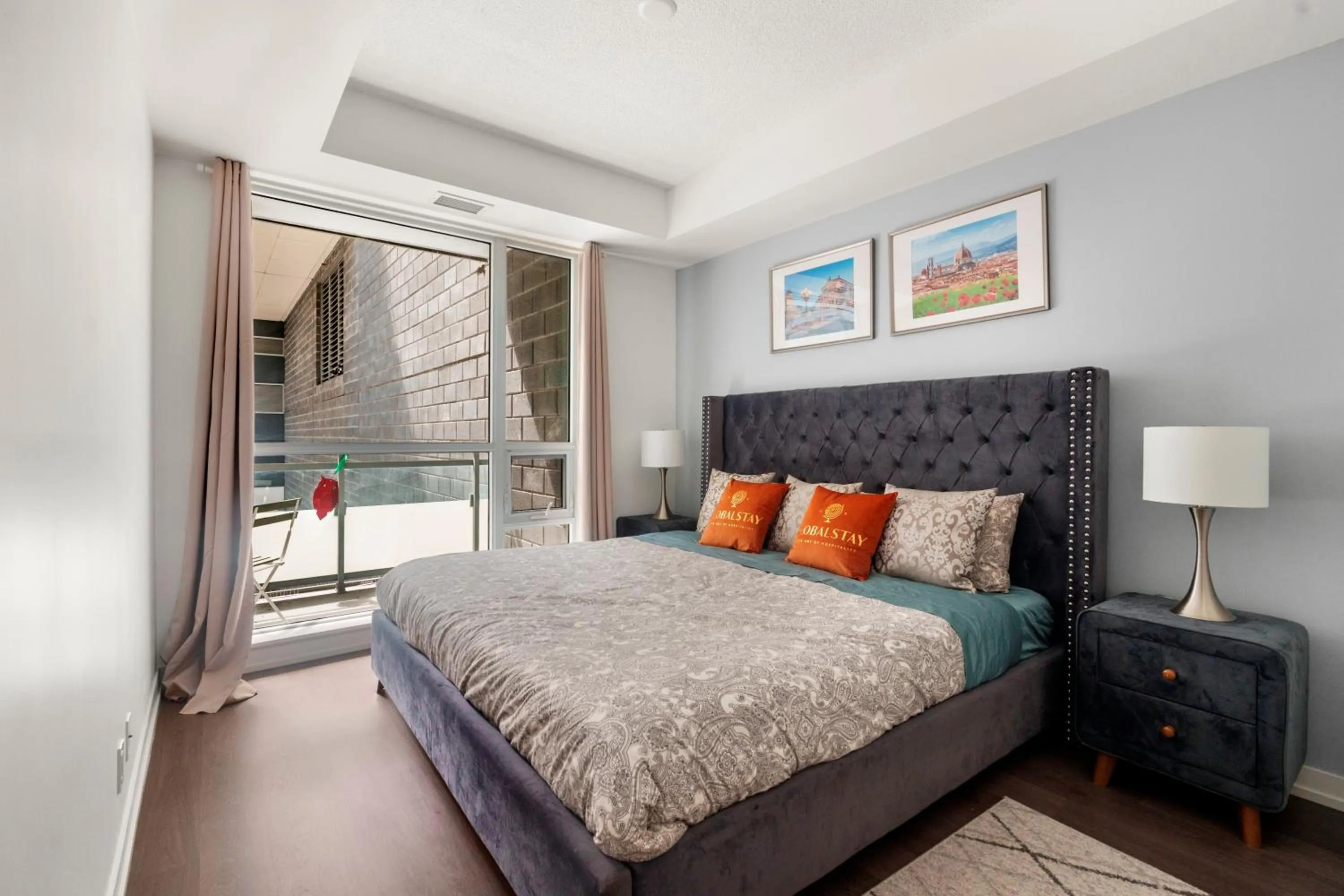 Bed in Modern Lillian St Apartments by GLOBALSTAY