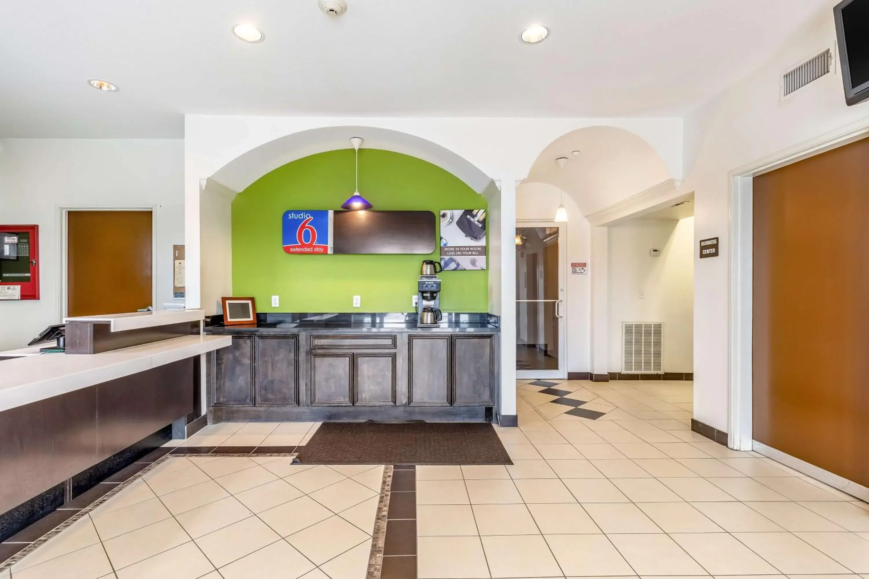 Lobby or reception in Studio 6-Orange, TX Lobby or reception in Studio 6-Orange, TX