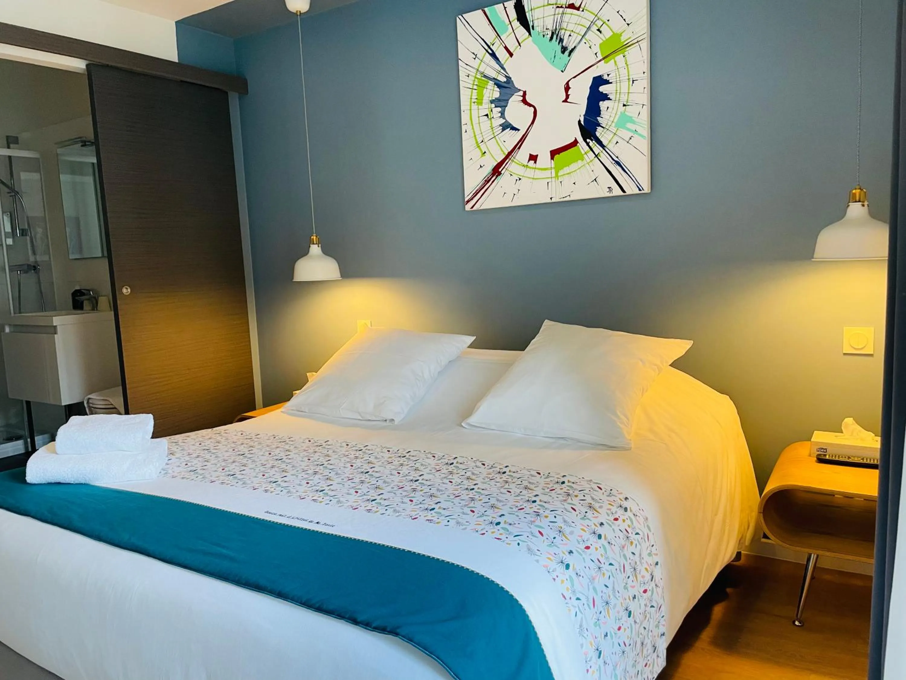 Bed in Hotel De Ma Tante