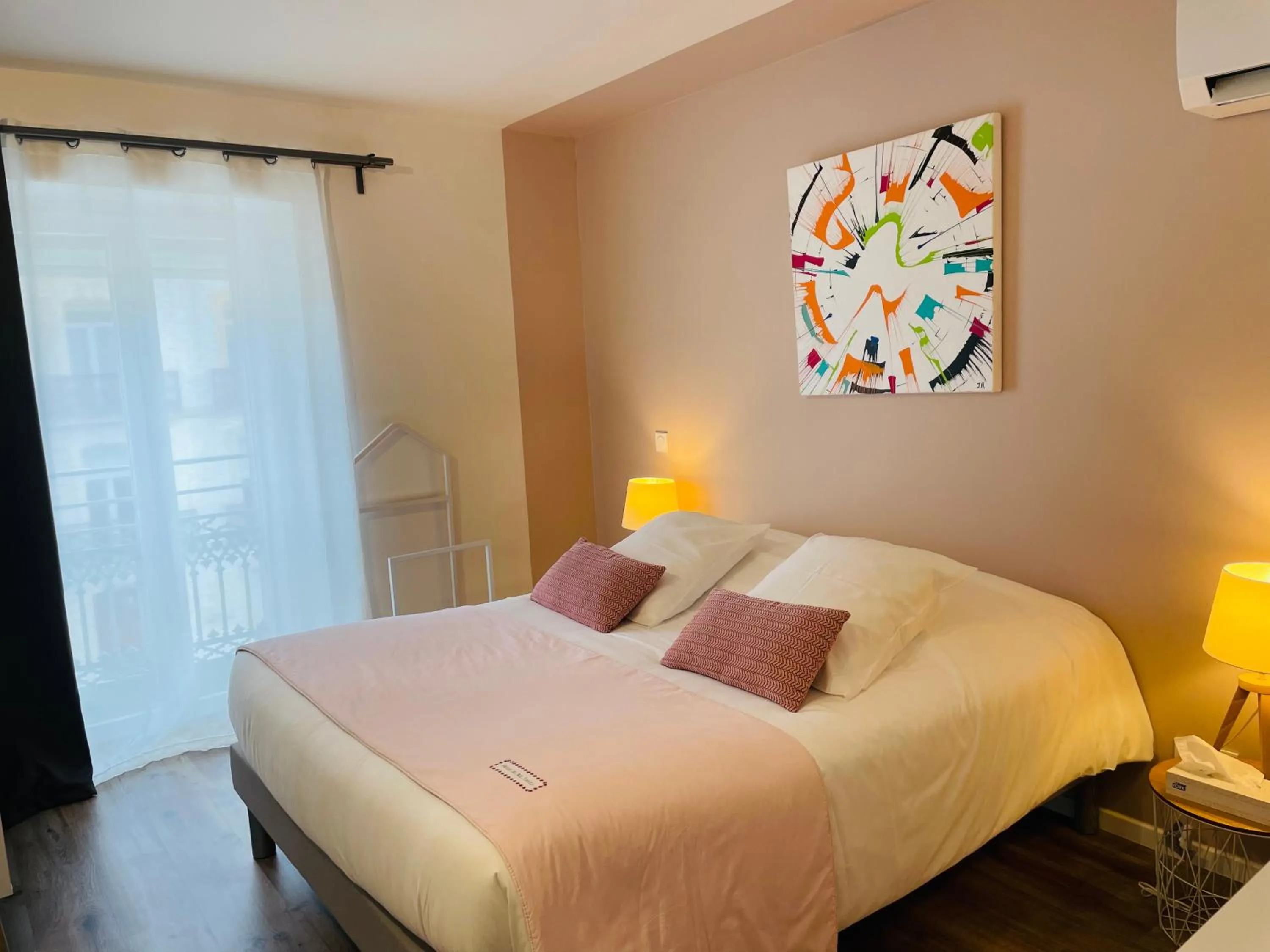 Bed in Hotel De Ma Tante