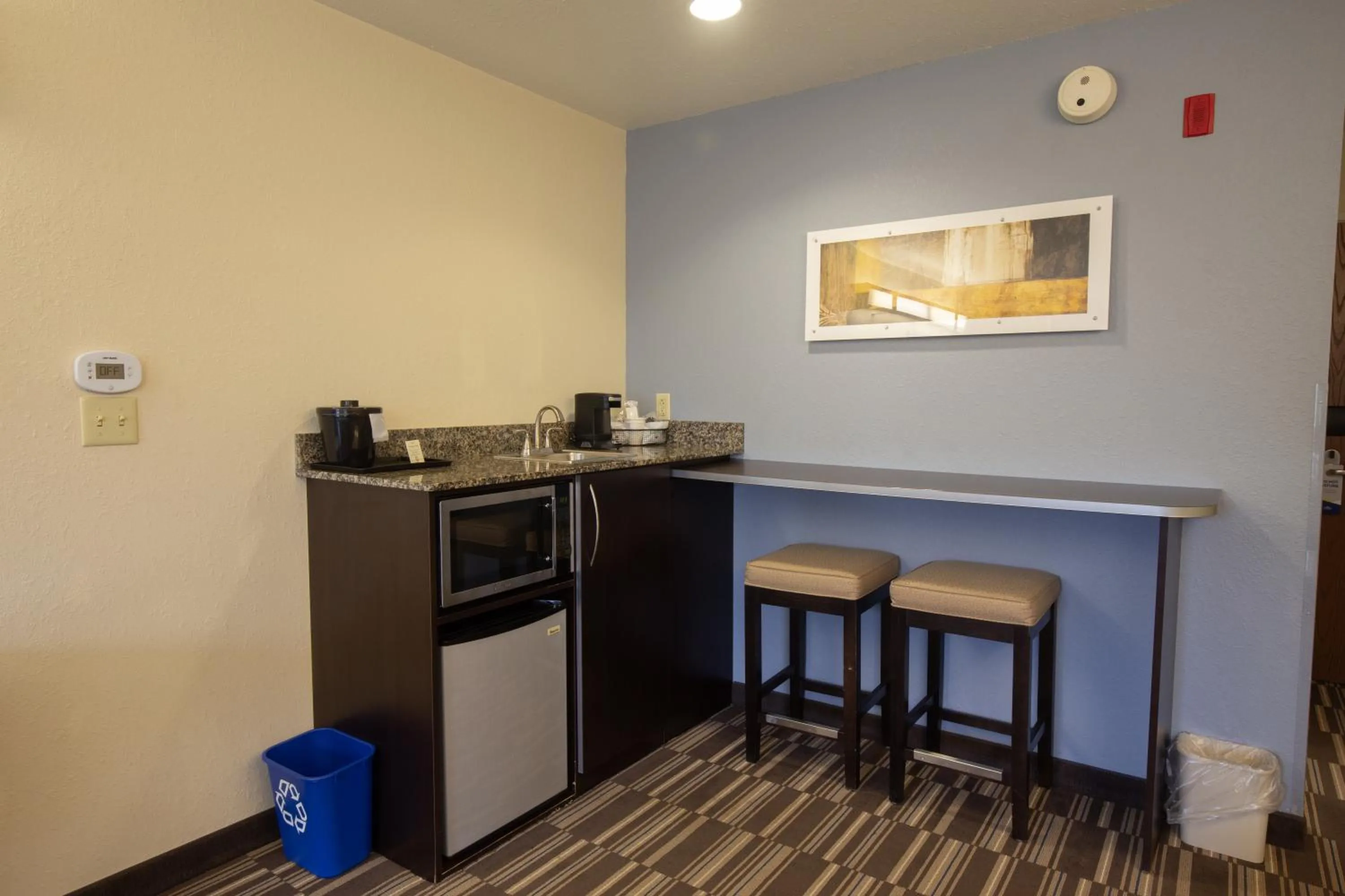 Kitchen or kitchenette in Microtel Inn & Suites by Wyndham Waynesburg