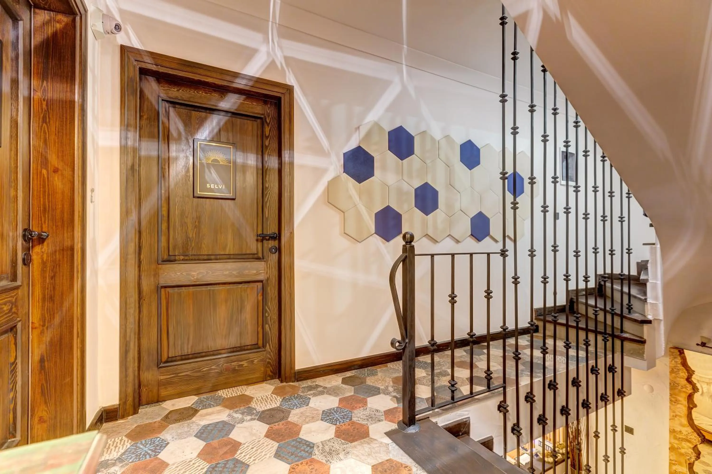 Floor plan, Bed in Parna Hotel